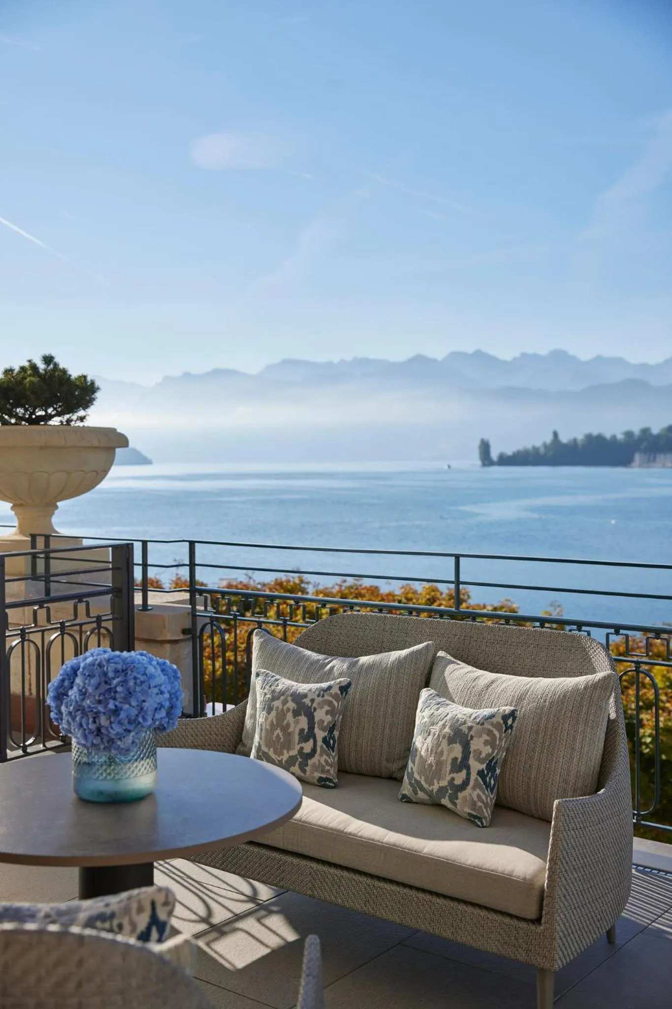 Balcony/Terrace in Mandarin Oriental Palace, Luzern