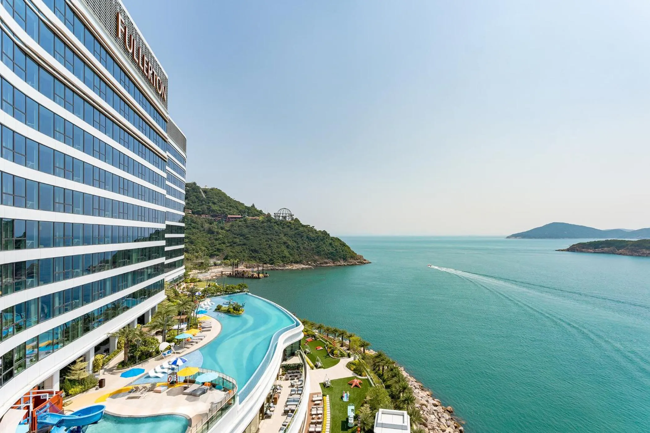 Pool view in The Fullerton Ocean Park Hotel Hong Kong