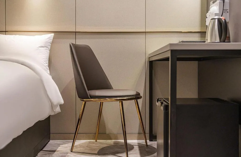 Bed in Brown-Dot Hotel Geomdan