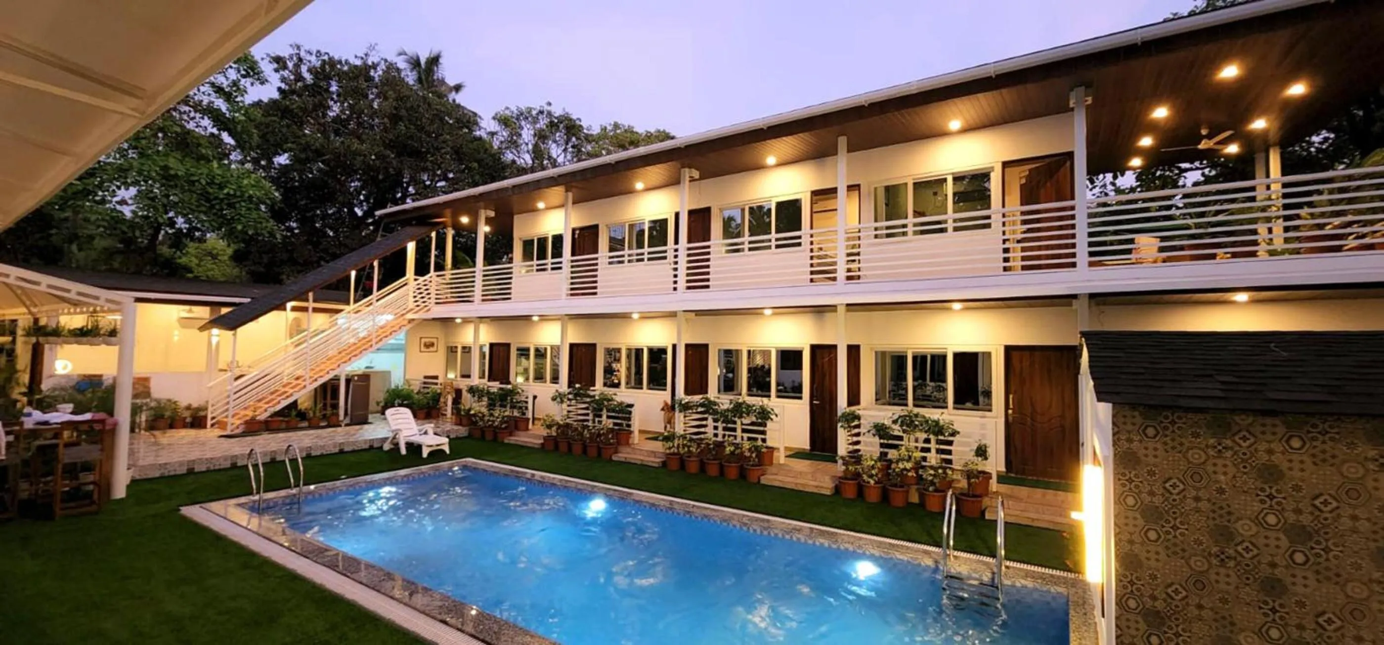 Property building in Whiteflower Cottages Vagator