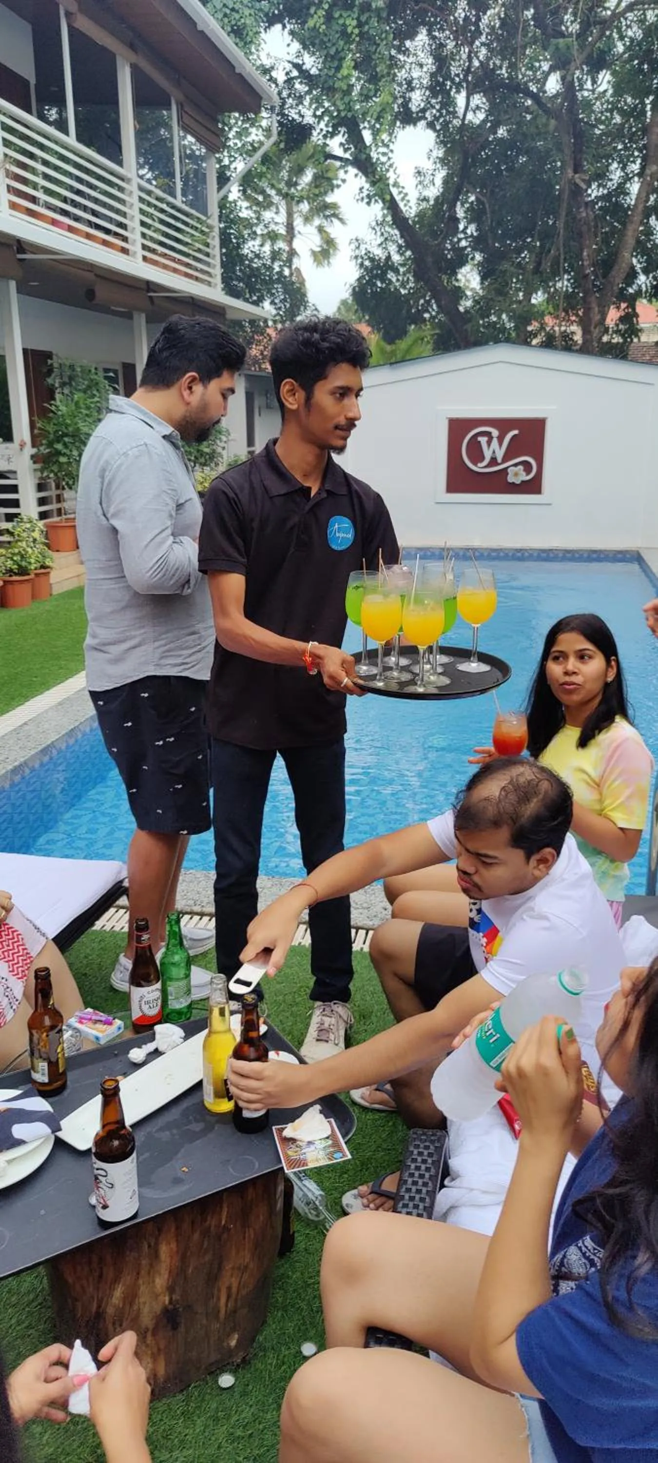 Swimming pool in Whiteflower Cottages Vagator