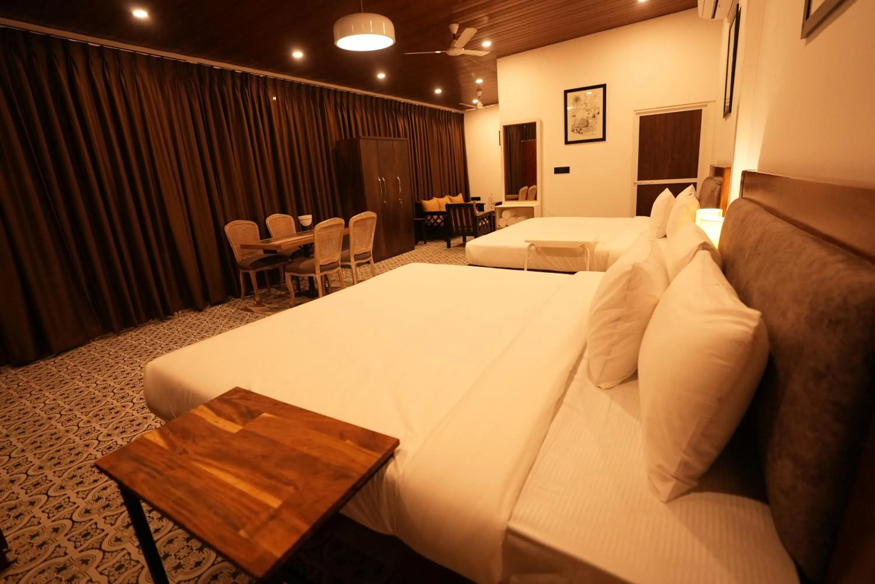 Bed in Whiteflower Cottages Vagator