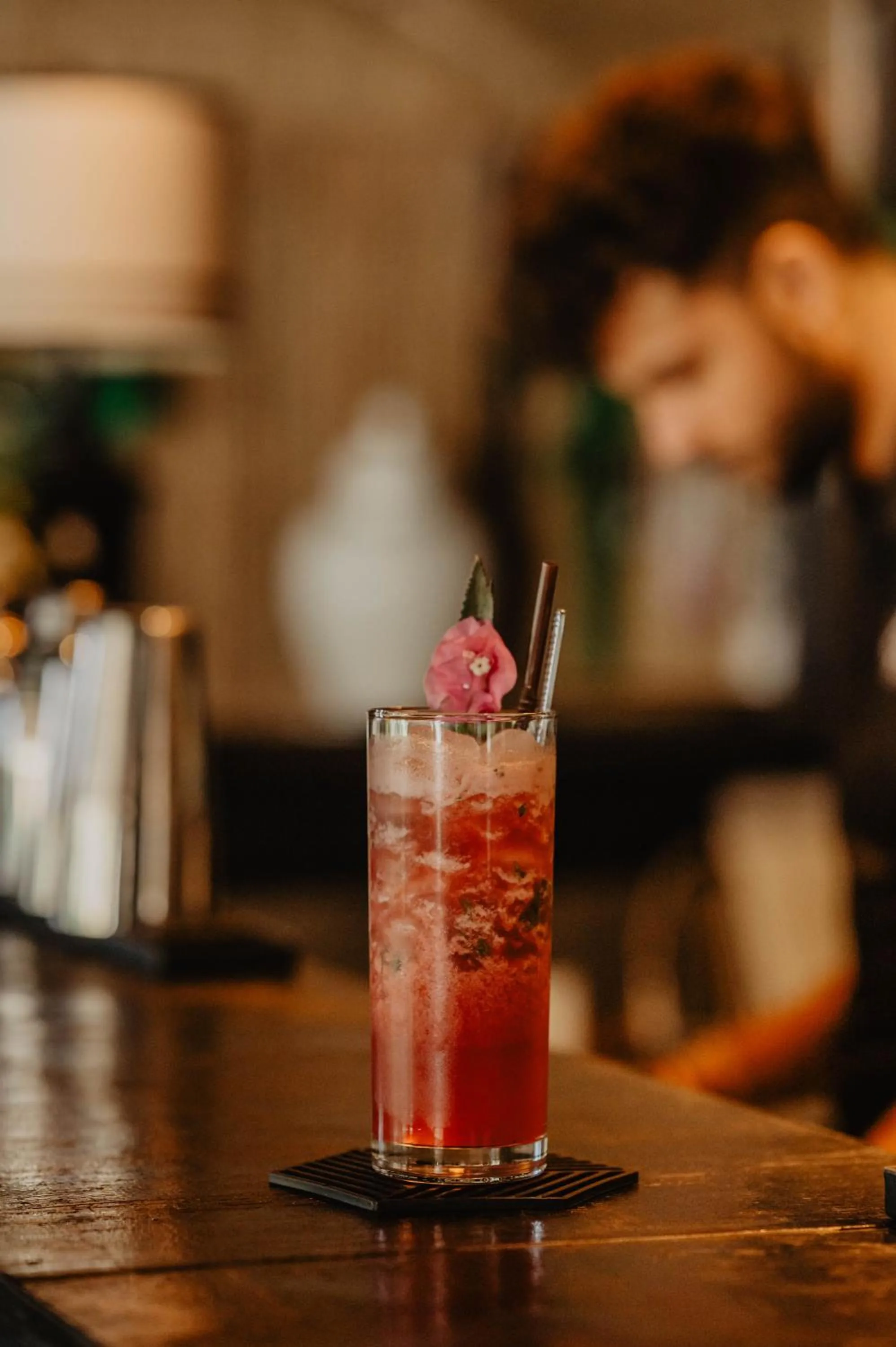 Lounge or bar in La Bastide de Caro