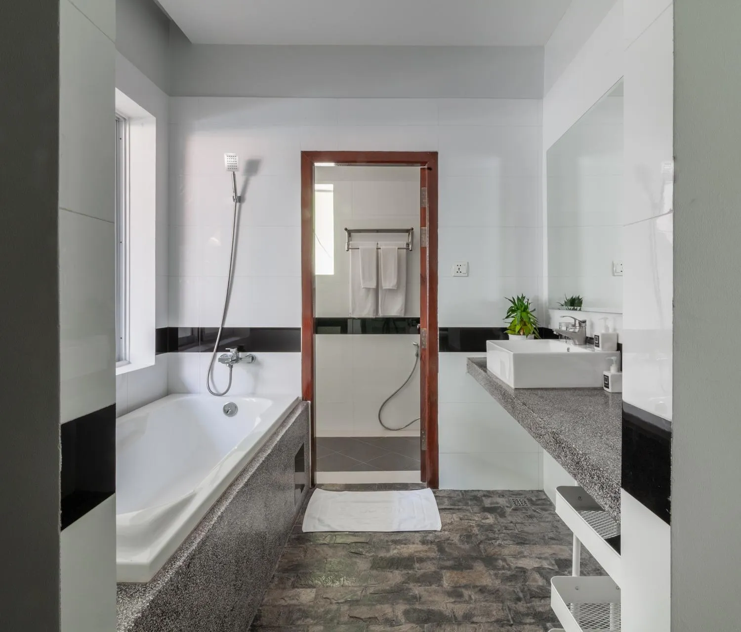 Bath in La Bastide de Caro