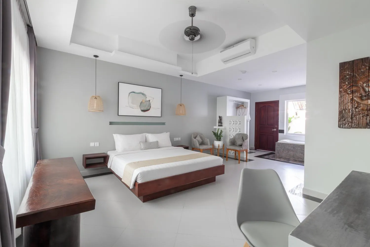 Bedroom, Bed in La Bastide de Caro