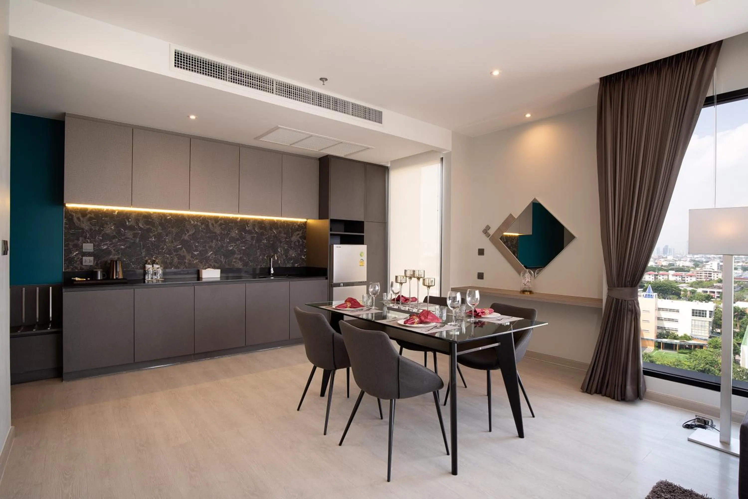 Dining area in Thaya Hotel Bangkok