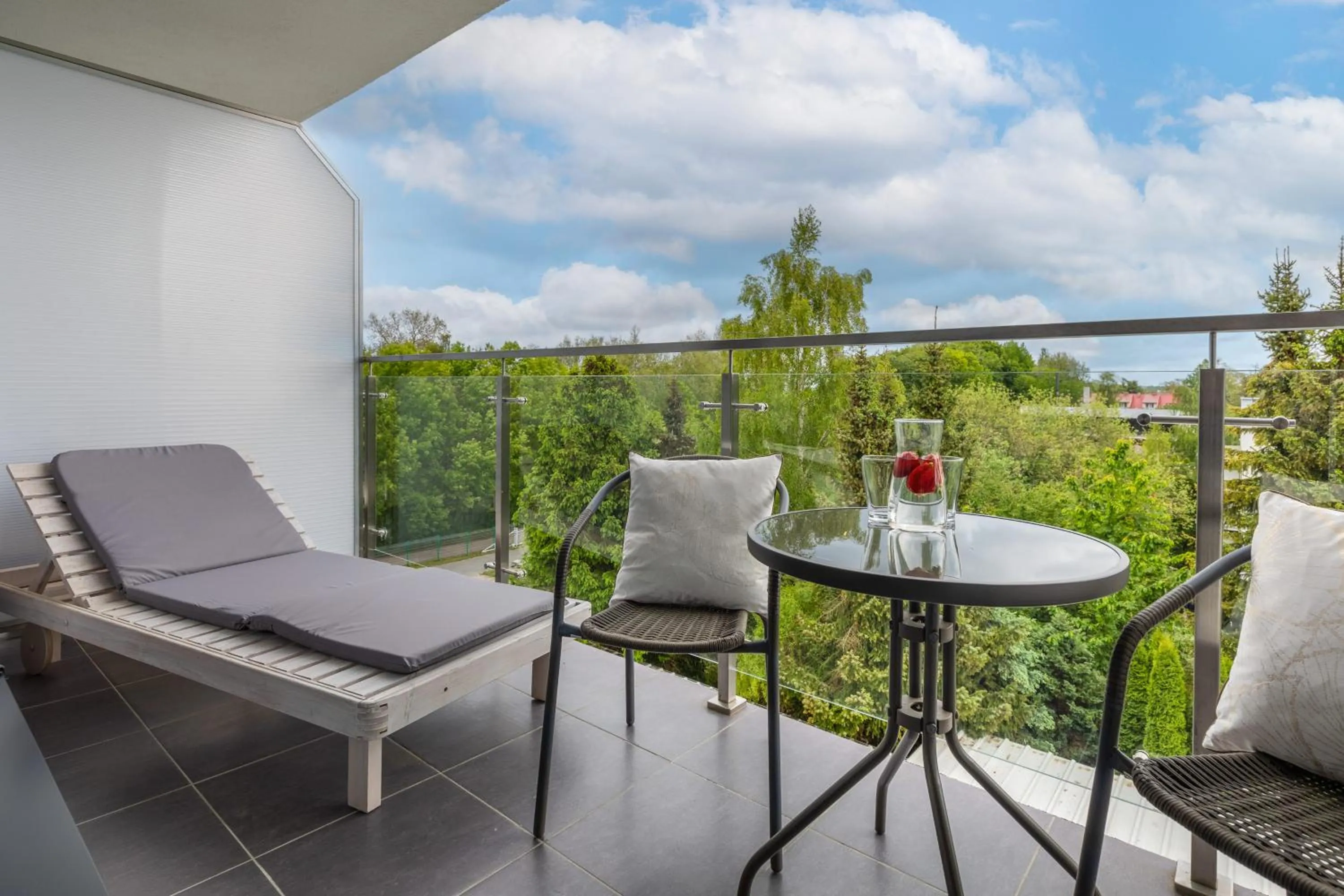 Balcony/Terrace in Seaside Apartamenty Dominikana I Sianożęty Basen&Jakuzzi&Parking