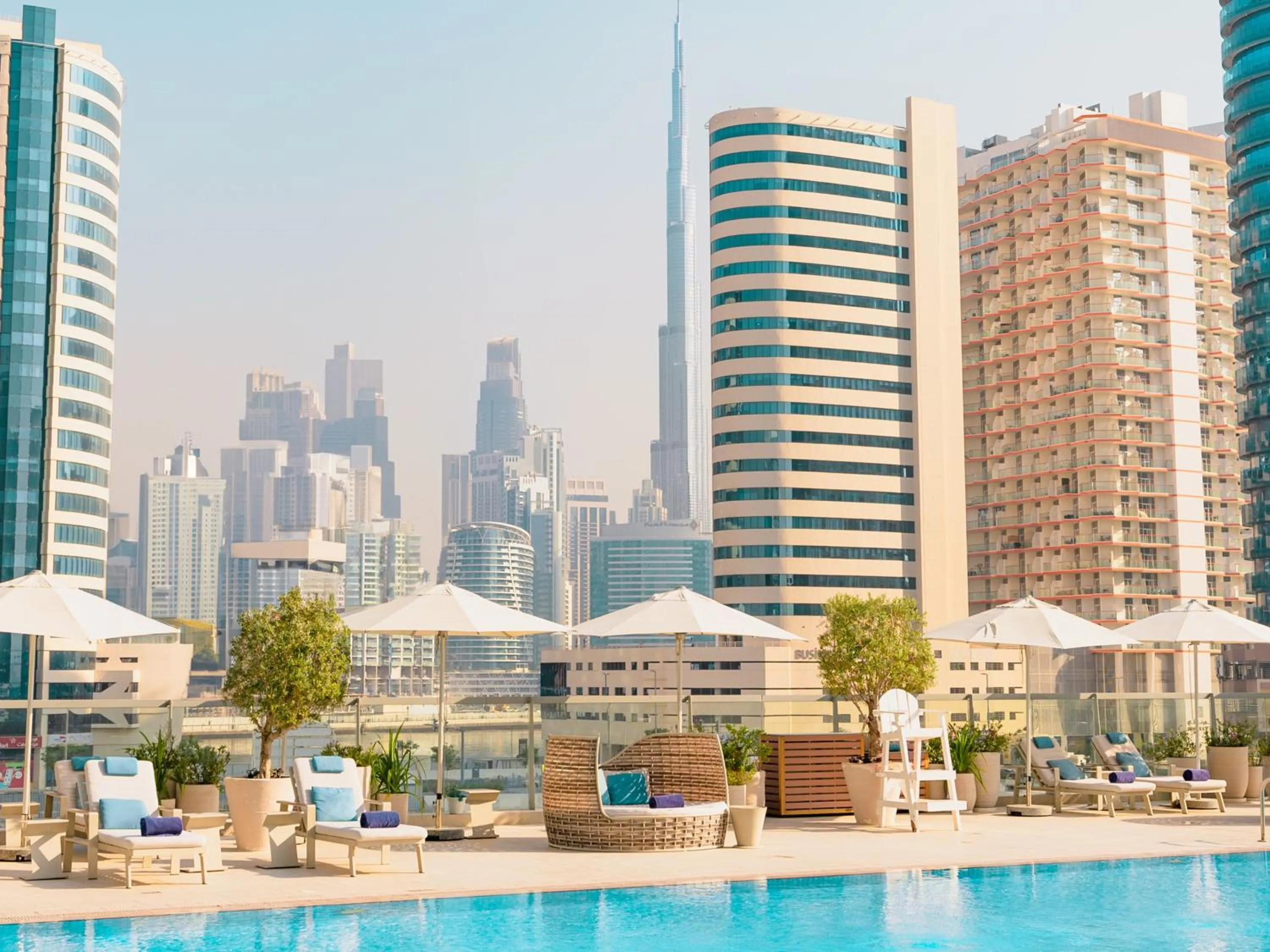 Swimming pool in The First Collection Dubai Business Bay