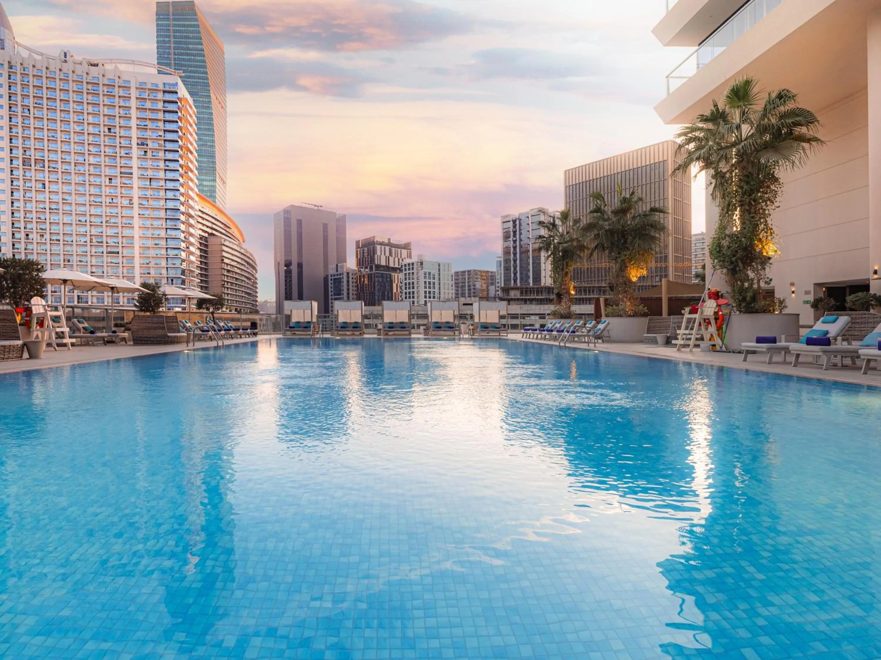 Swimming pool in The First Collection Dubai Business Bay