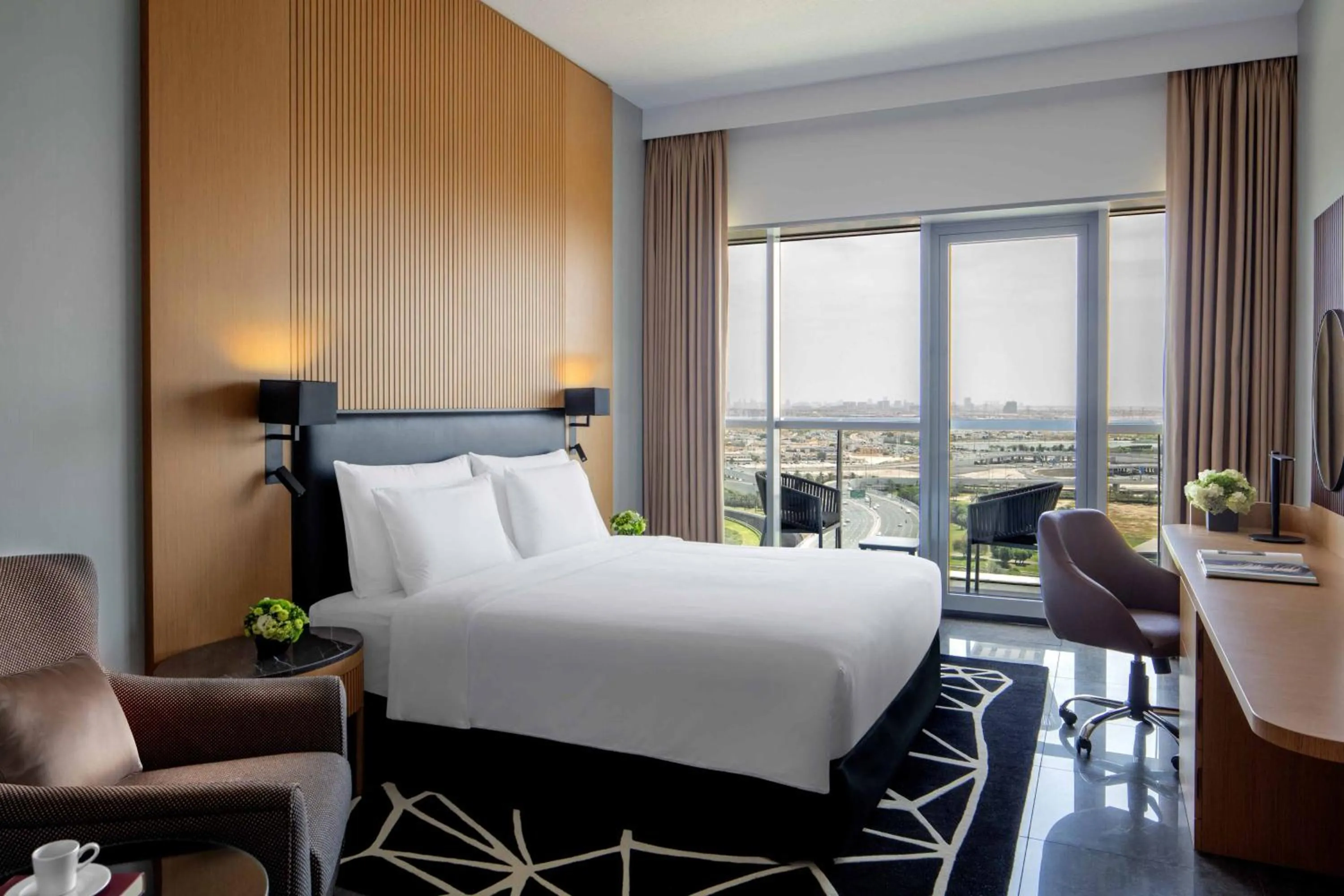 Bedroom, Bed in The First Collection Dubai Business Bay