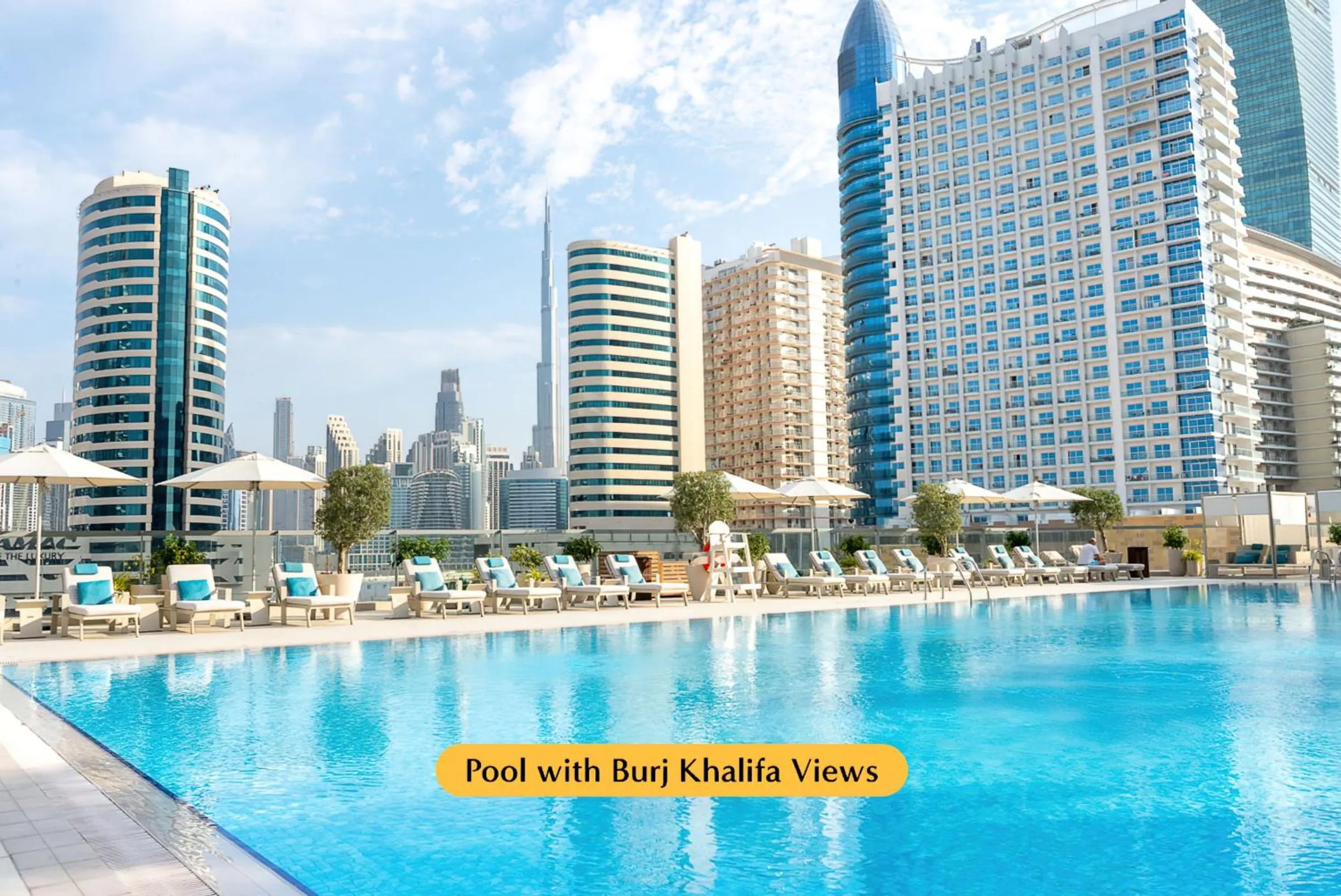 Swimming pool in The First Collection Dubai Business Bay