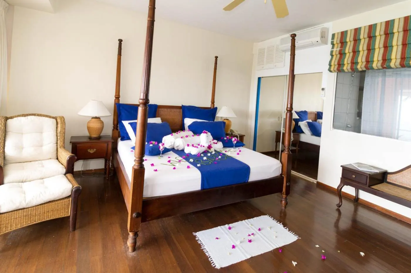 Bed in Blue Haven Hotel - Bacolet Bay - Tobago