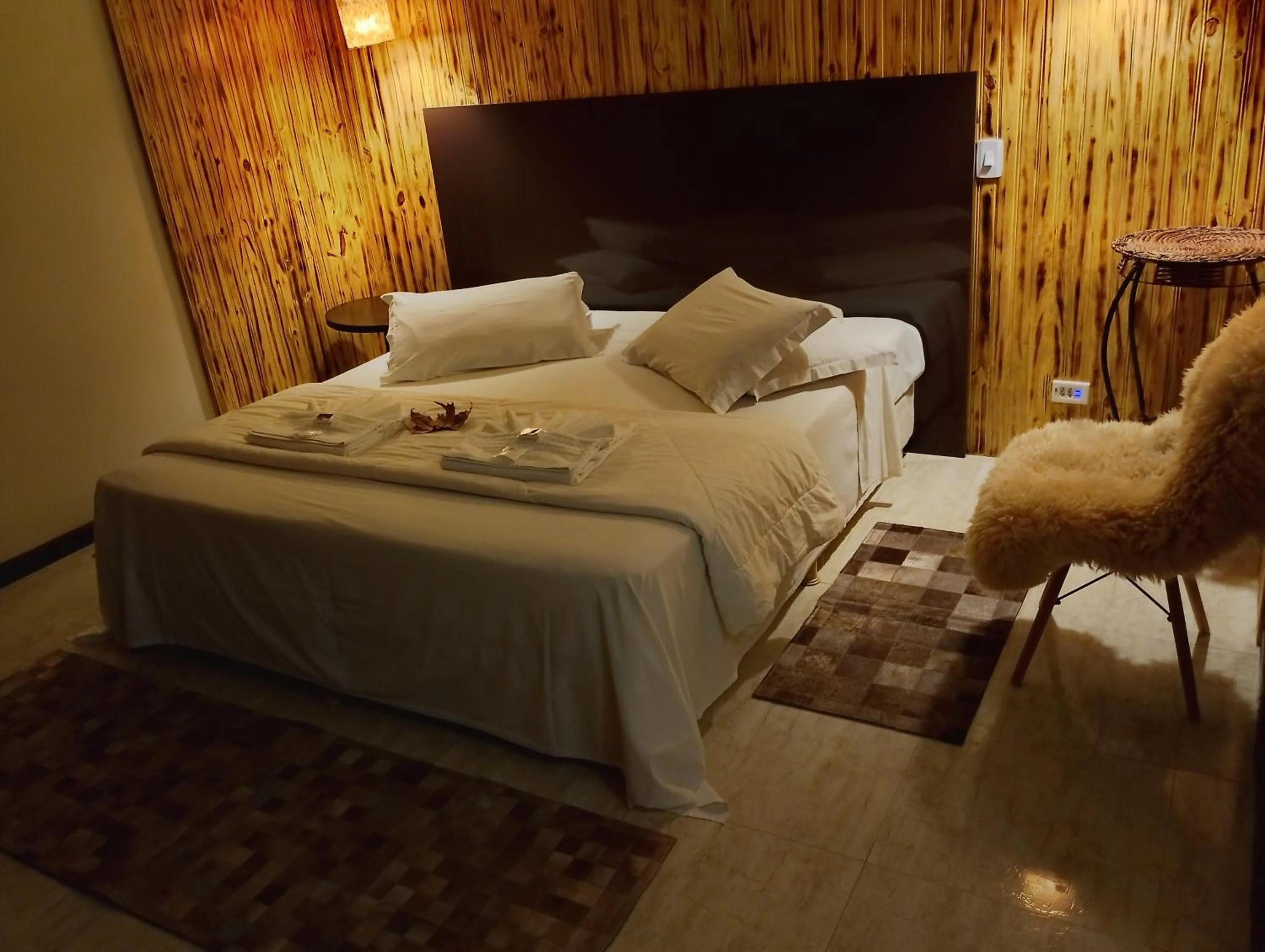 Bed in Pousada Le Lieu