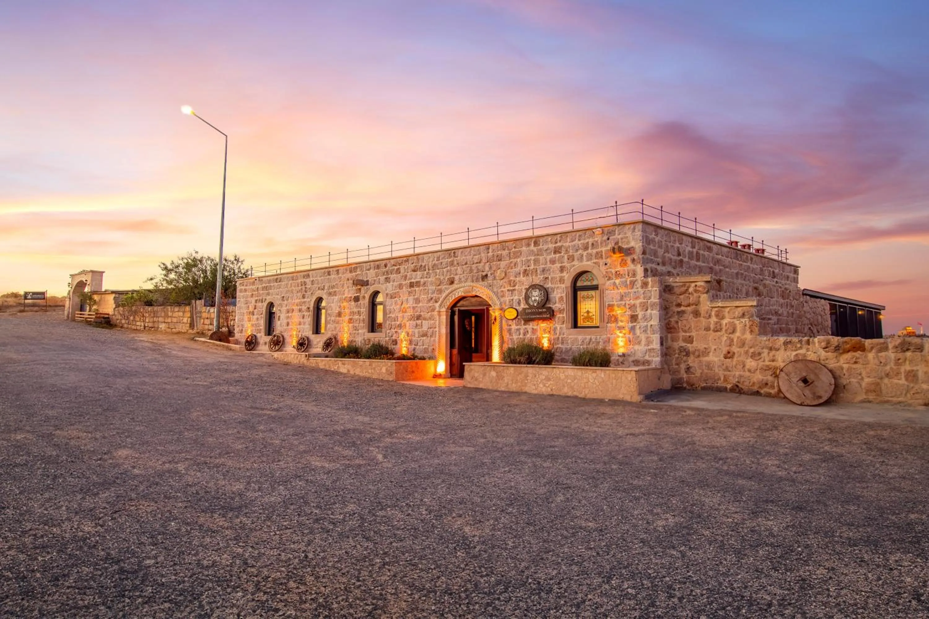 Parking in Dionysos Cave Cappadocia Hotel