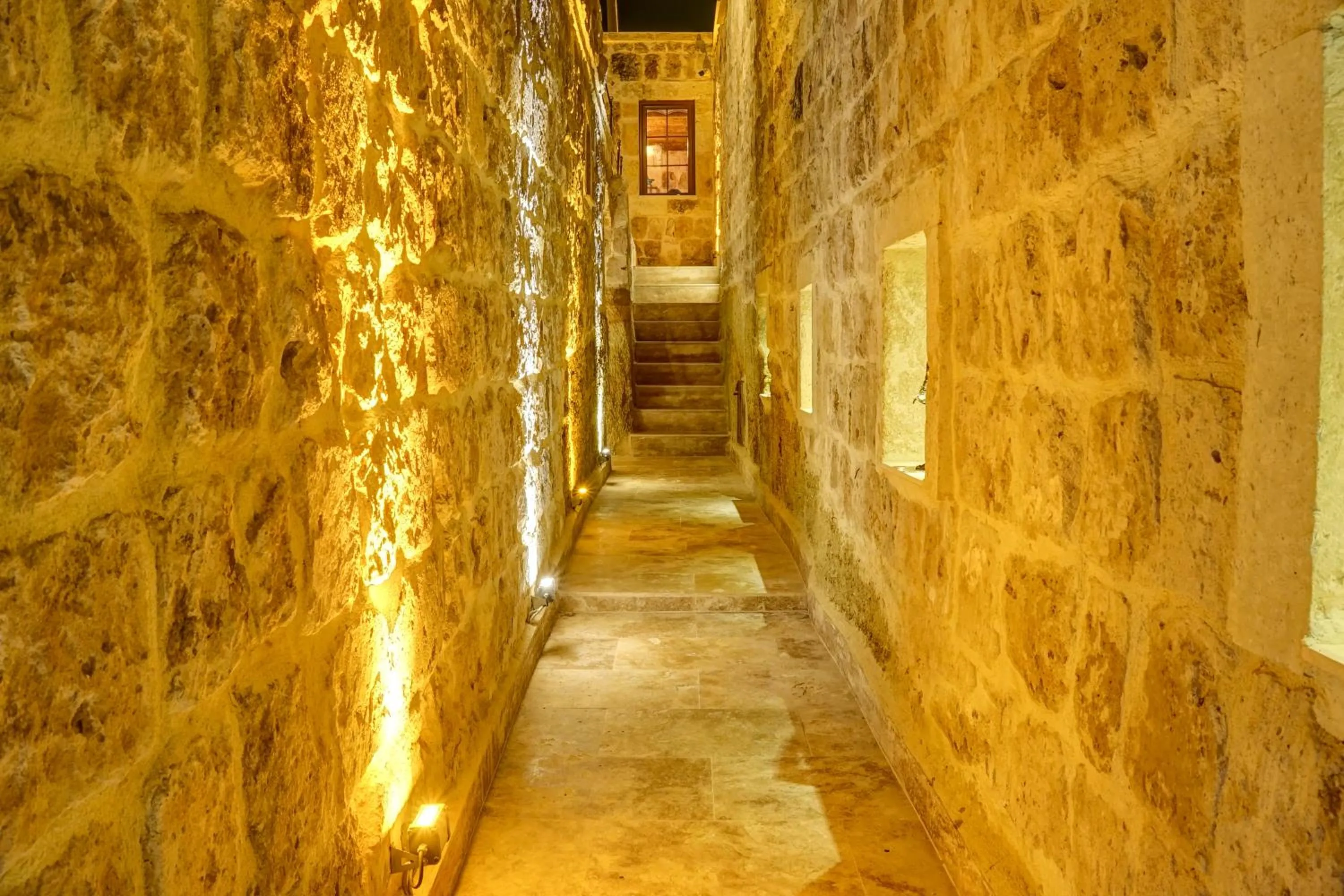 Inner courtyard view in Dionysos Cave Cappadocia Hotel