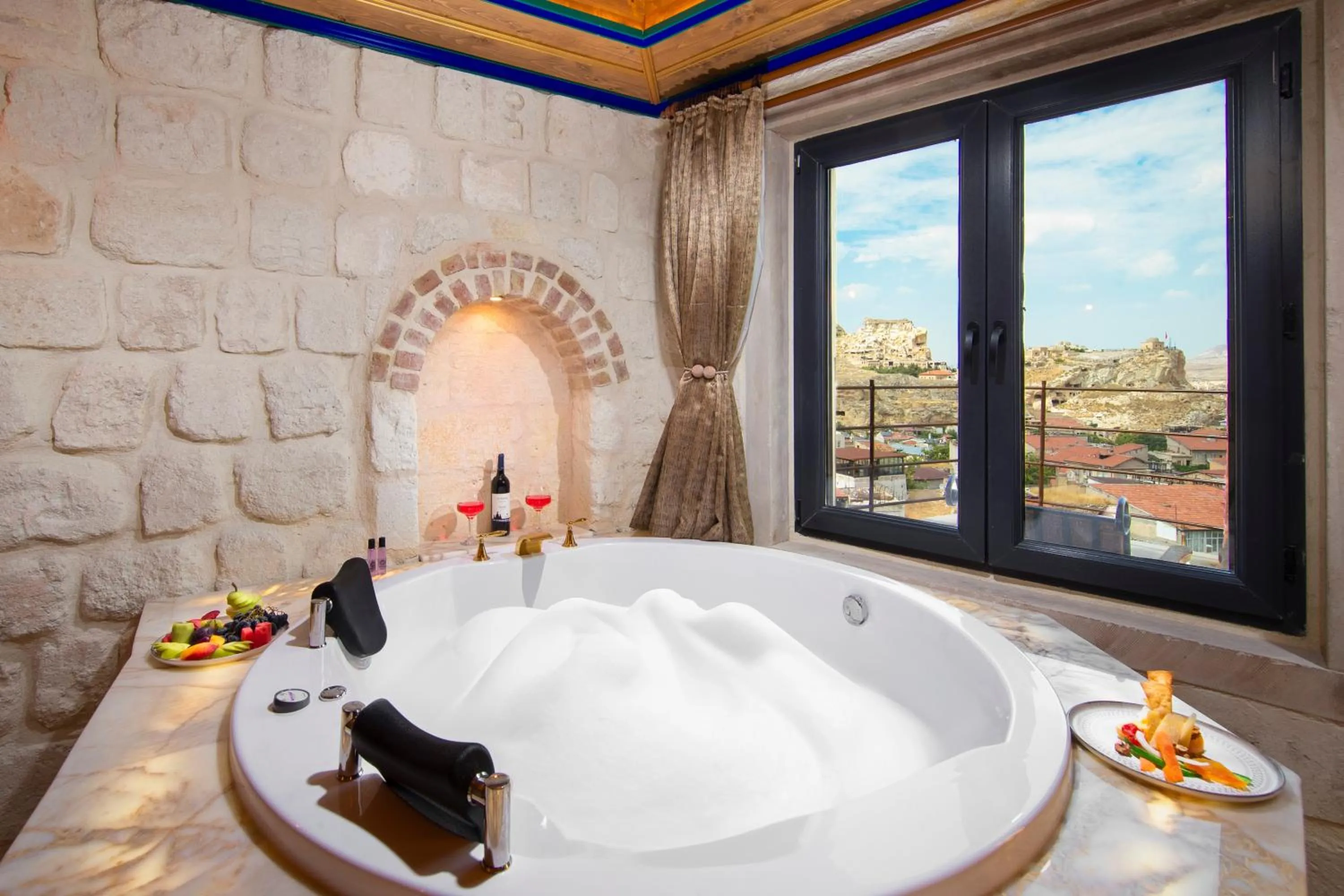 Hot Tub in Dionysos Cave Cappadocia Hotel