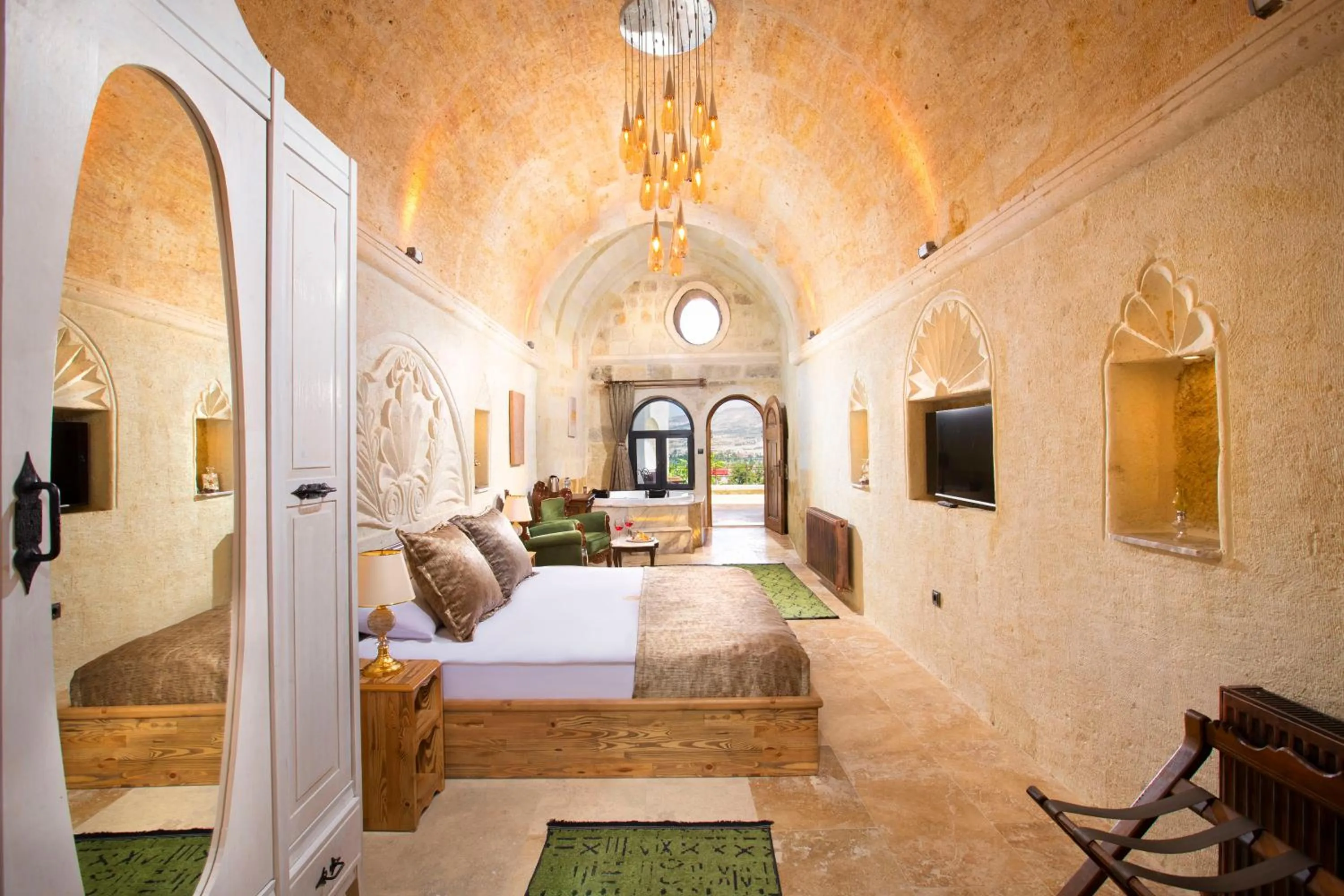 Bedroom, Bed in Dionysos Cave Cappadocia Hotel