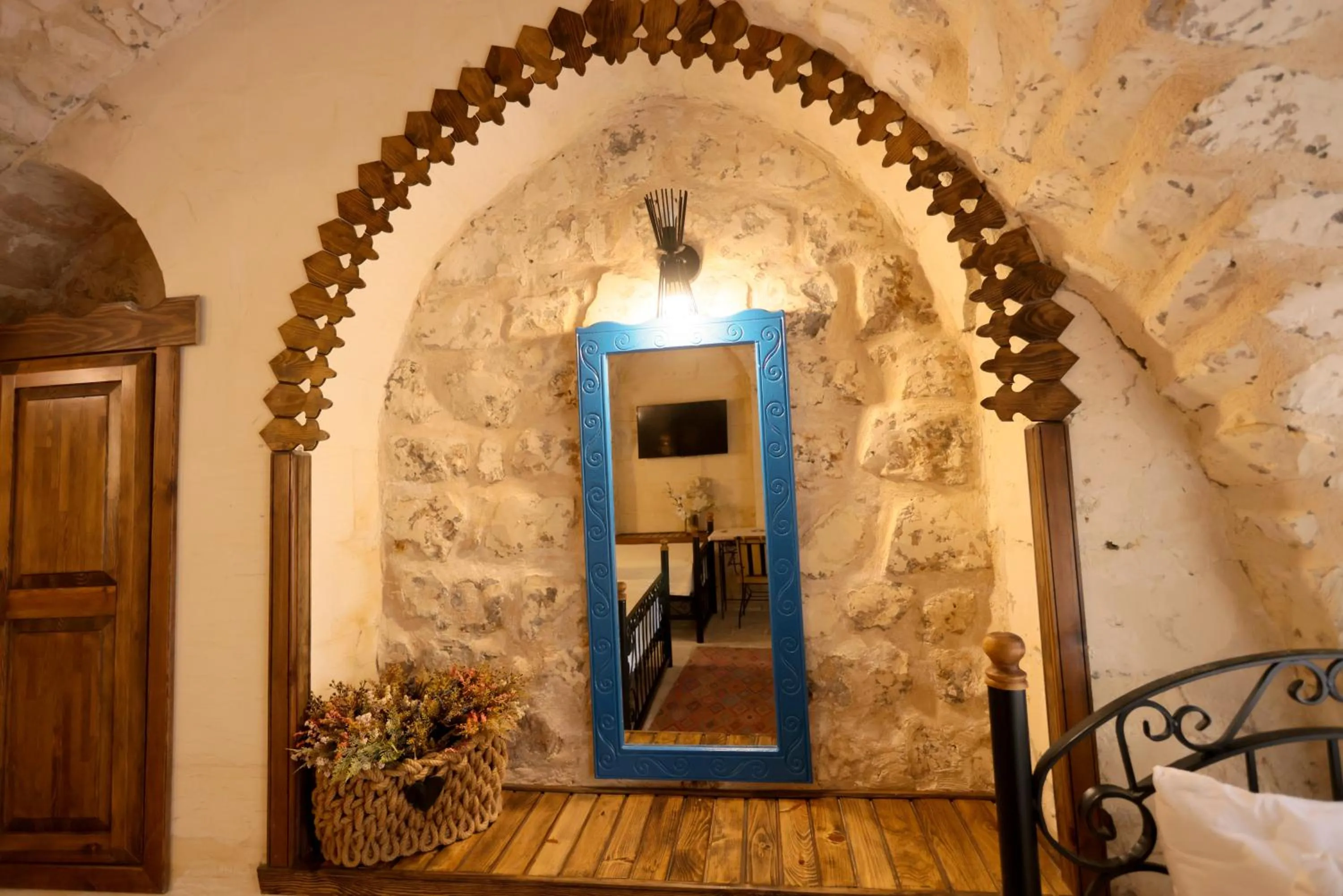 Decorative detail, Bed in ASTARTE HOTEL