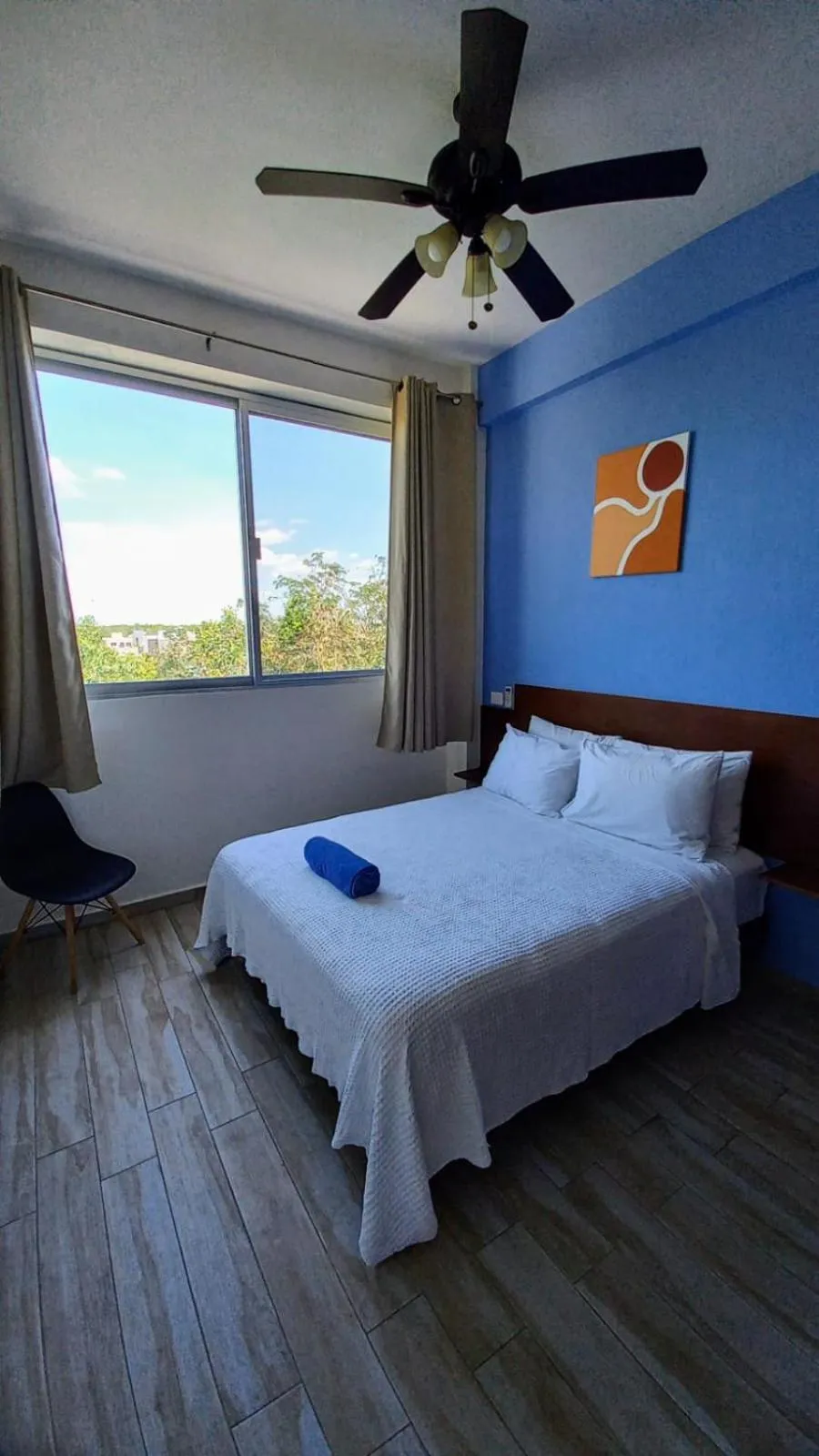 Bedroom, Bed in Cozy and spacious apartment by Tulum 10