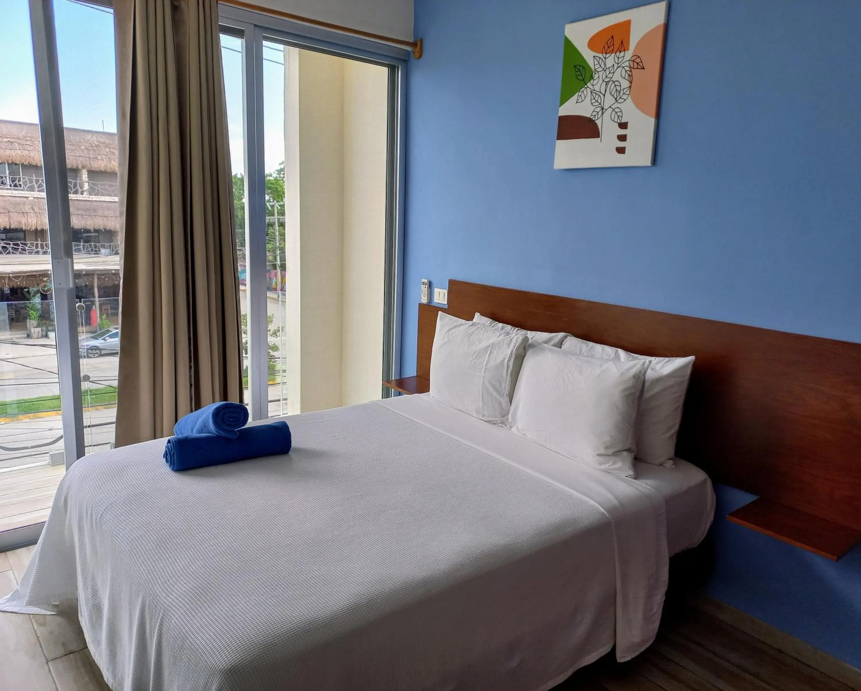 Bedroom, Bed in Cozy and spacious apartment by Tulum 10