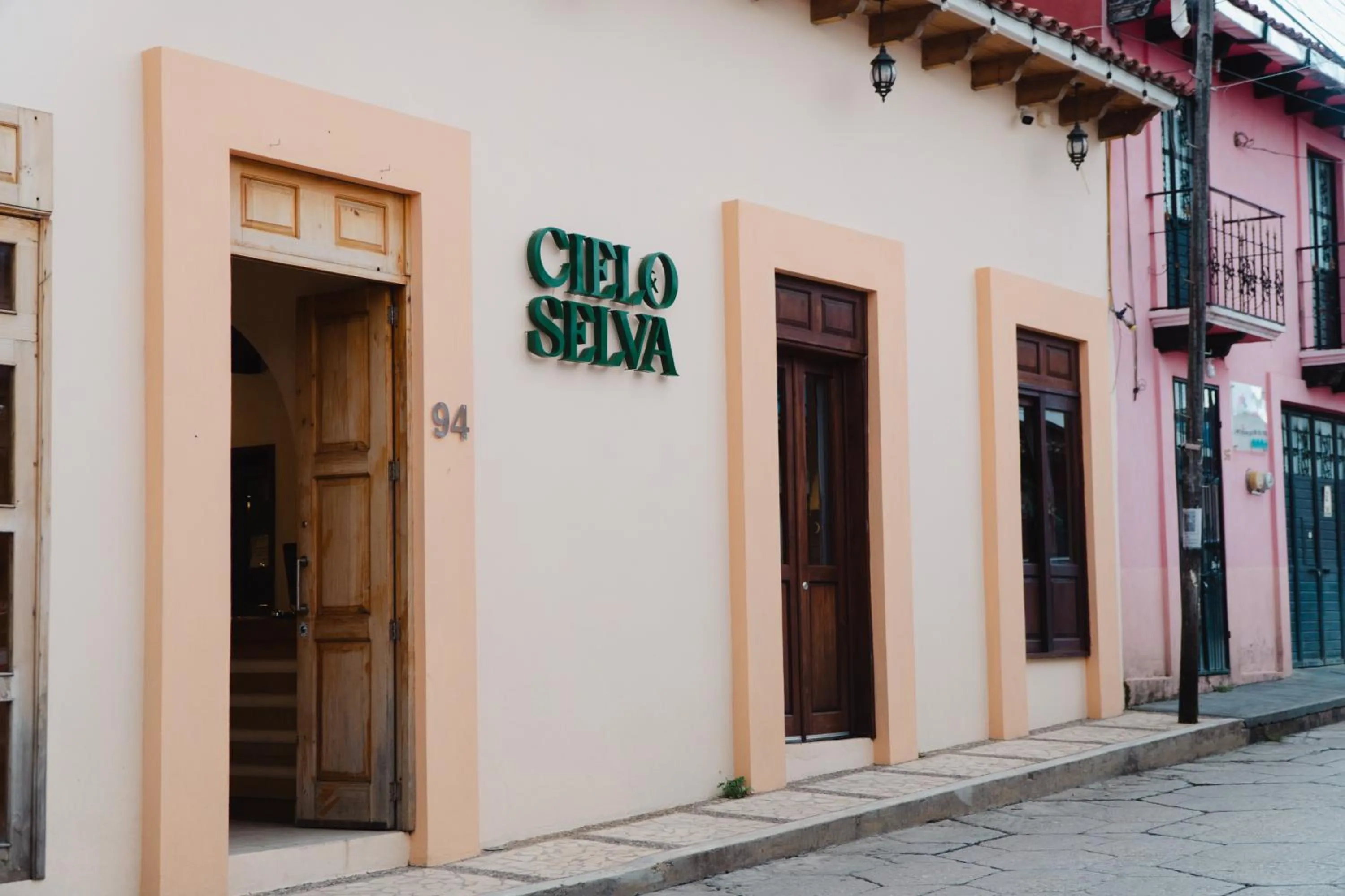Facade/entrance in Hotel Cielo y Selva, San Cristobal de las Casas