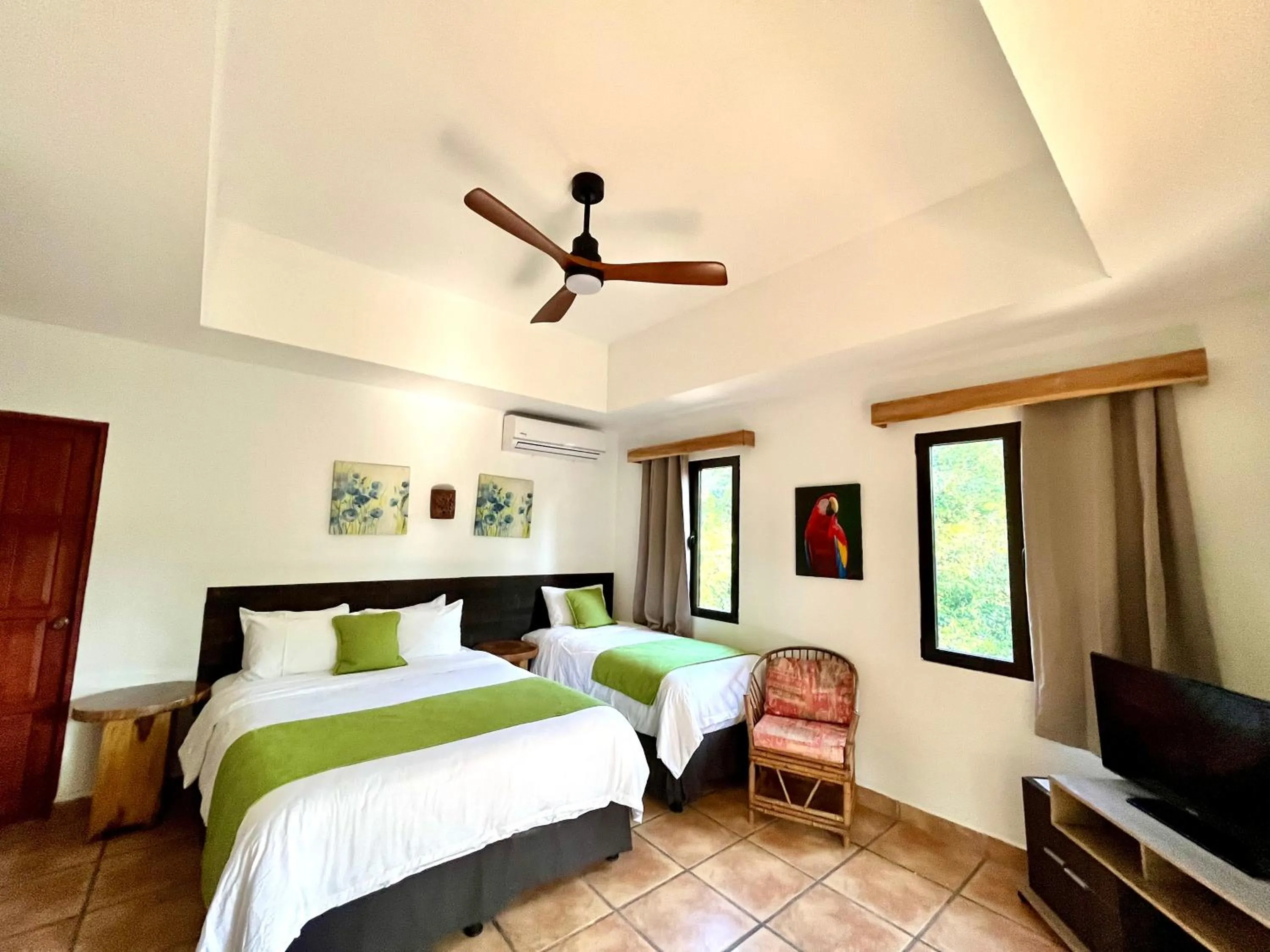 Bed in Hotel El Manglar y Cantarana