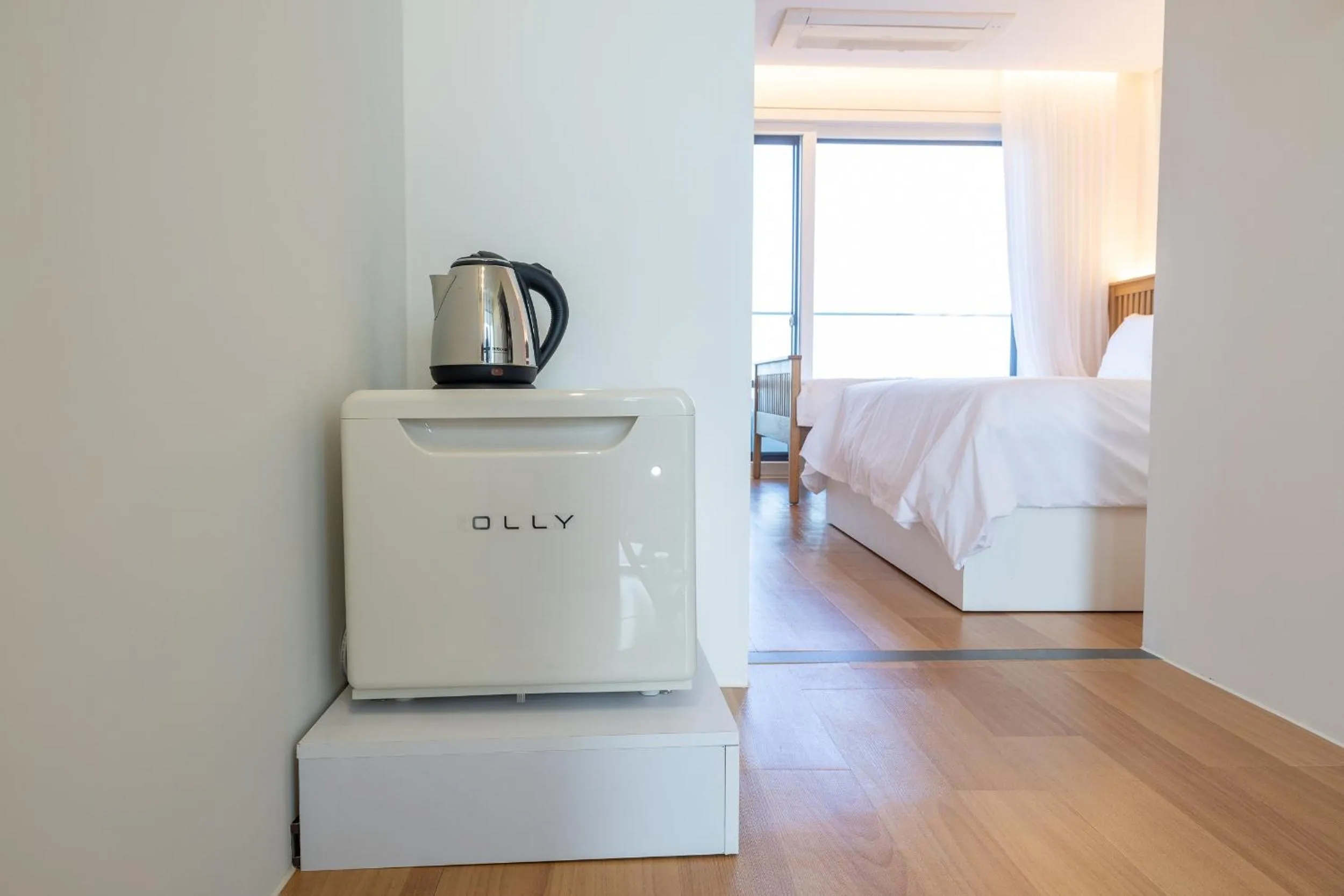 Bed in Jeju BunkerHotel&Resort