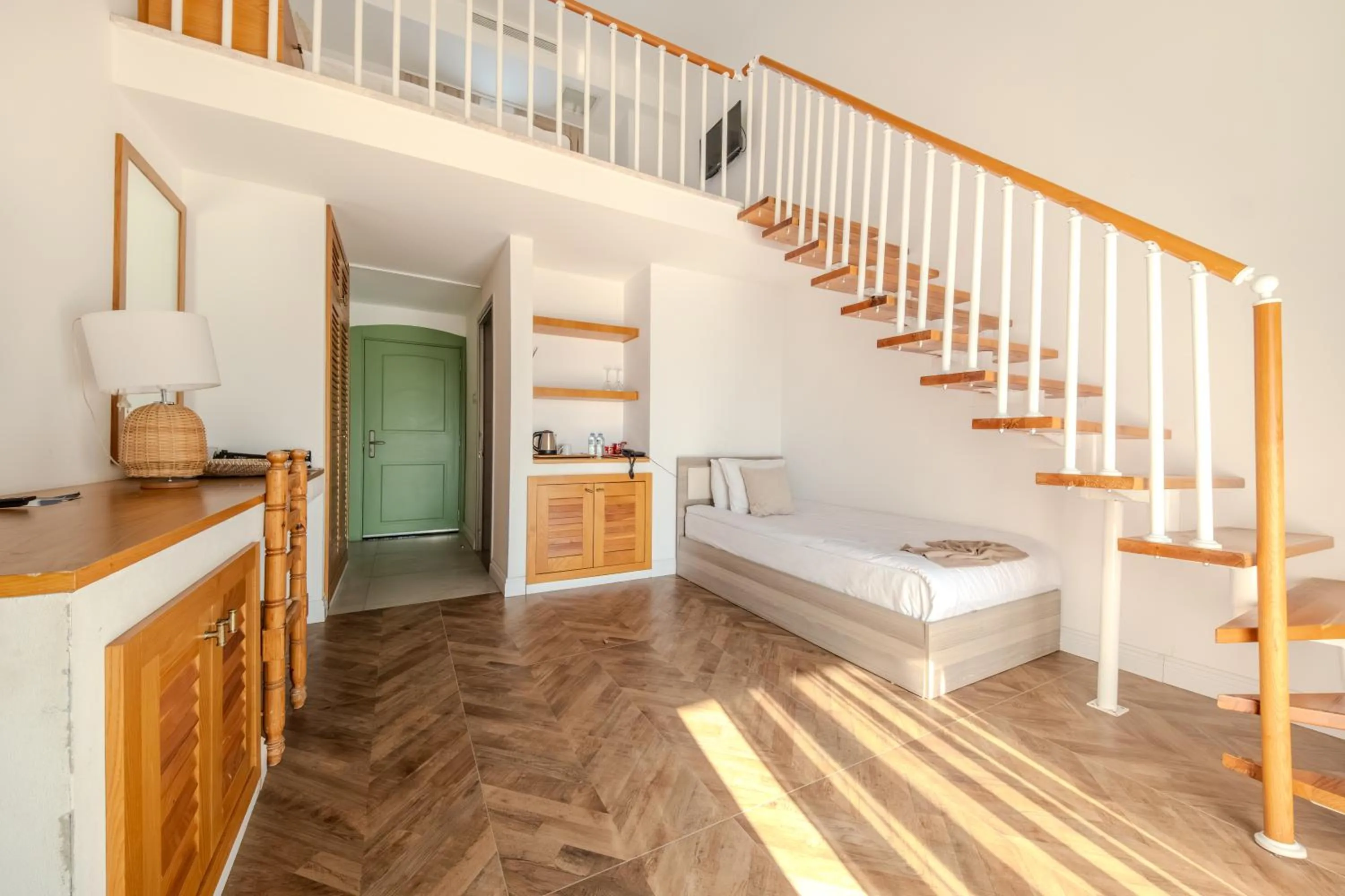 Bed in Palmonte Suites Hotel & SPA