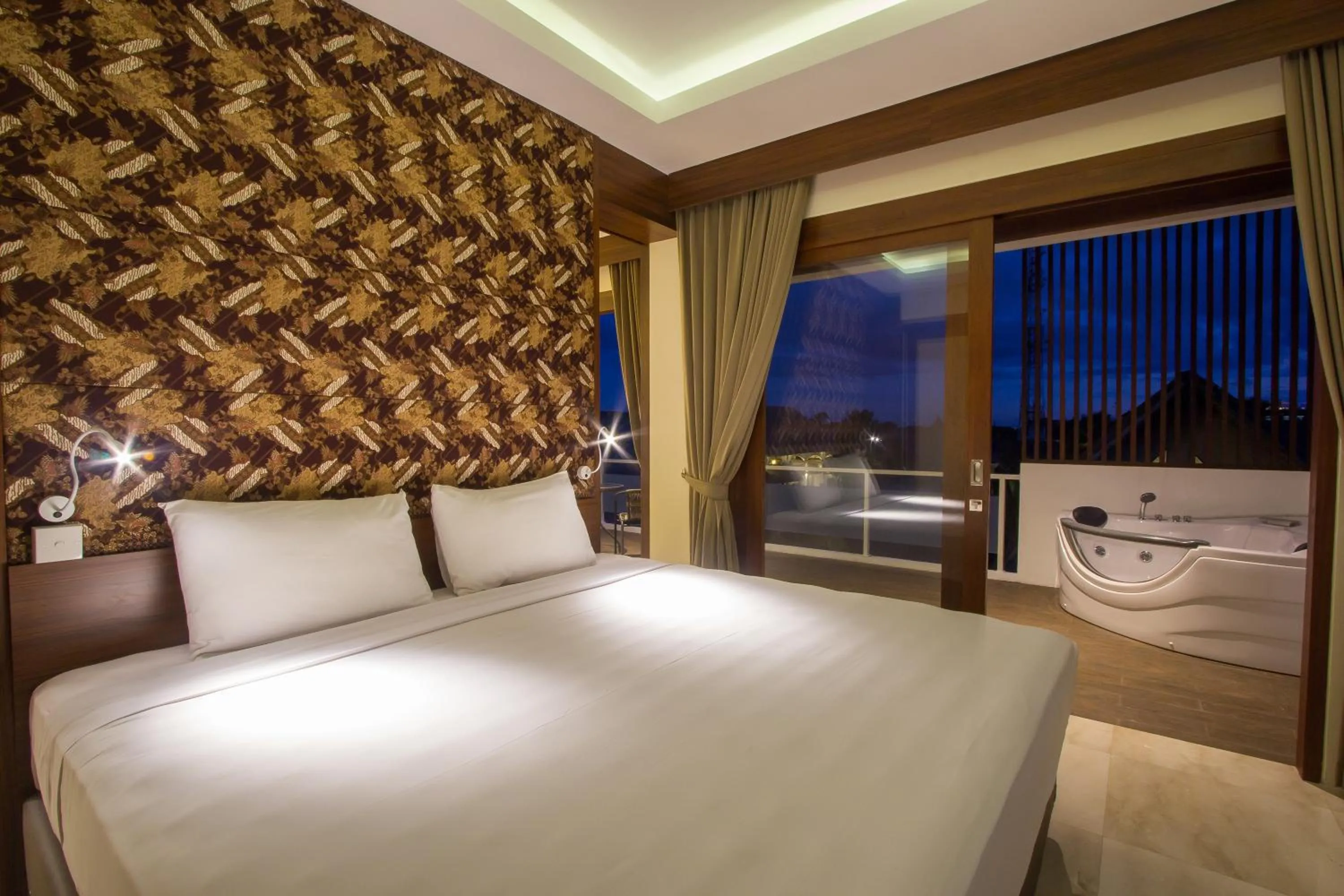 Night, Bed in M Suite Bali