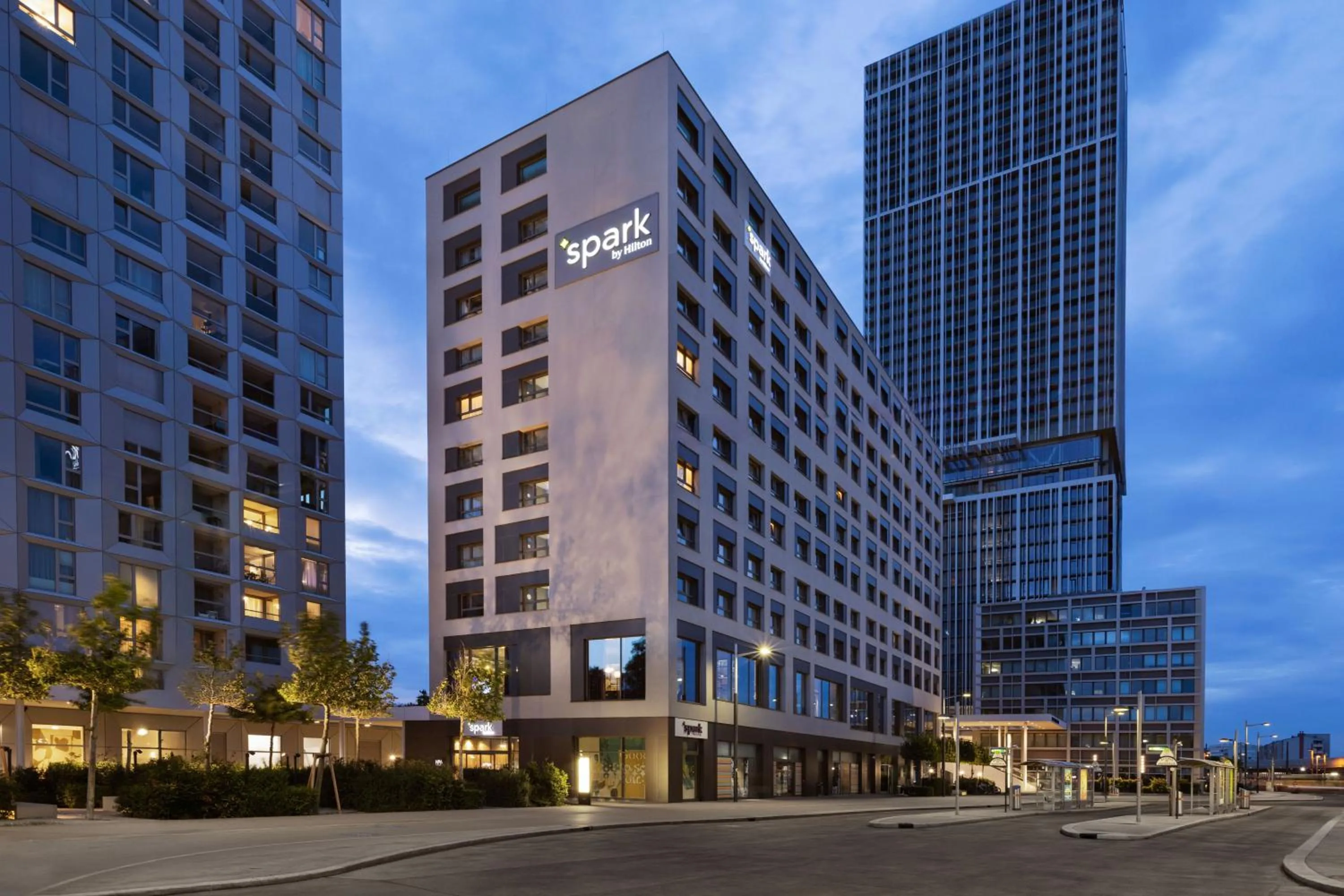 Property building in Spark by Hilton Vienna Donaustadt