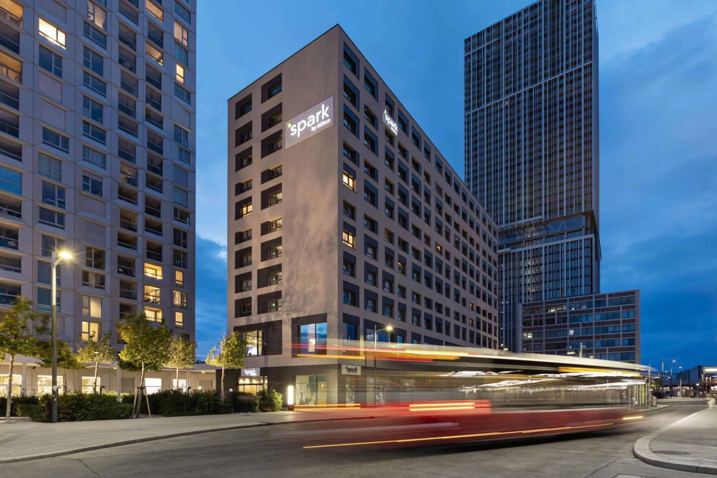 Property building in Spark by Hilton Vienna Donaustadt