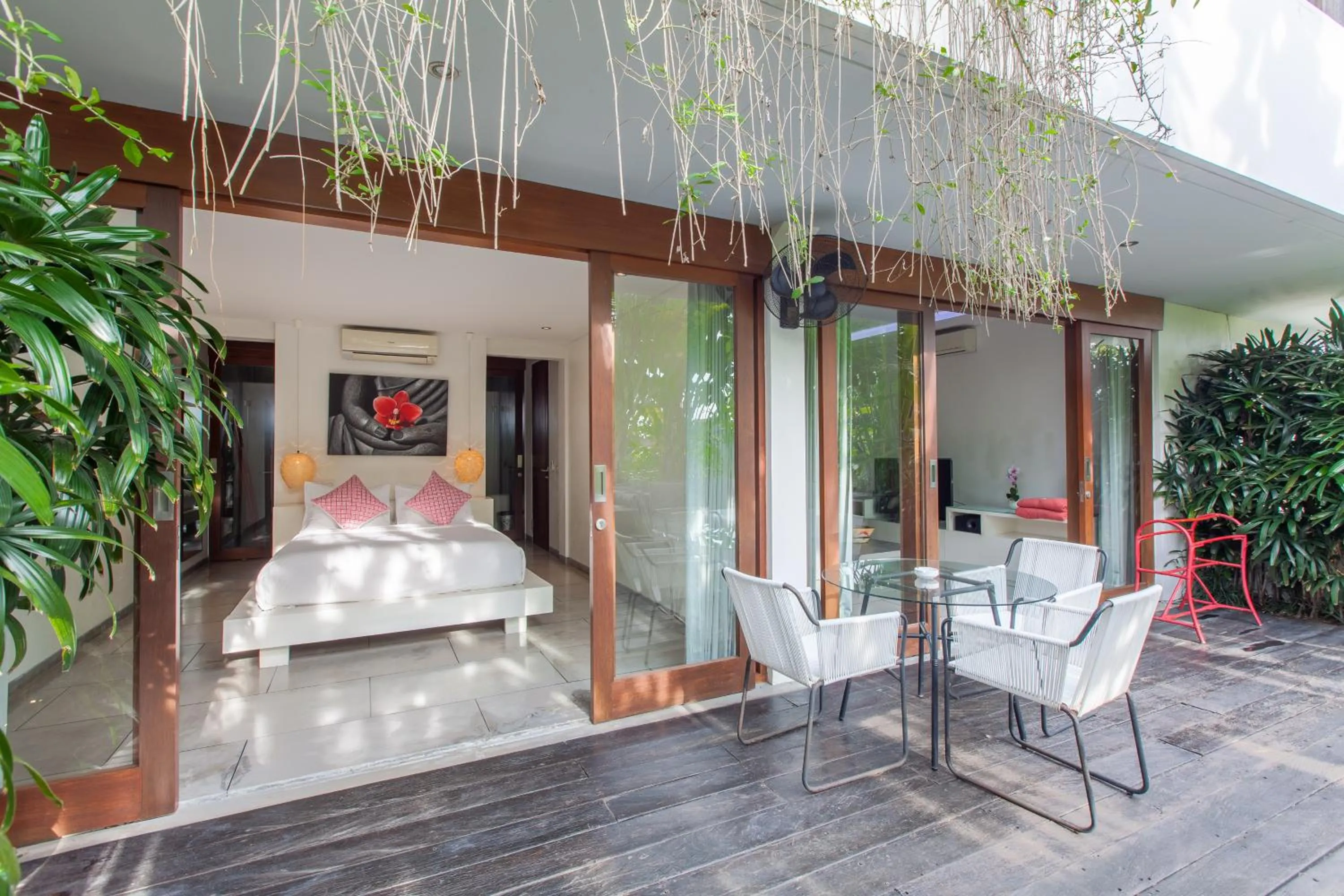 Patio in AB Villa & Apartments