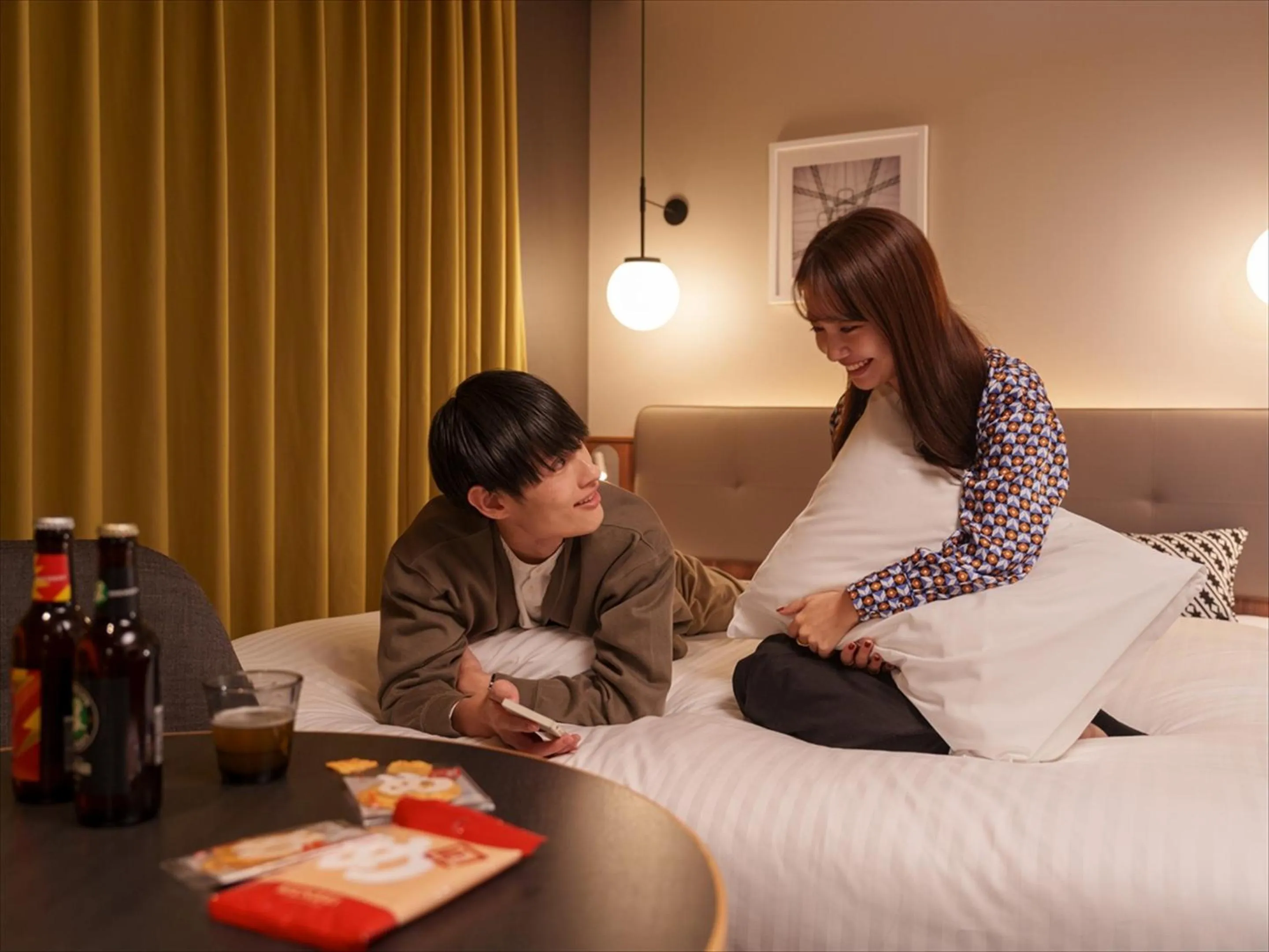 Bed in CROSS Life Hakata Tenjin