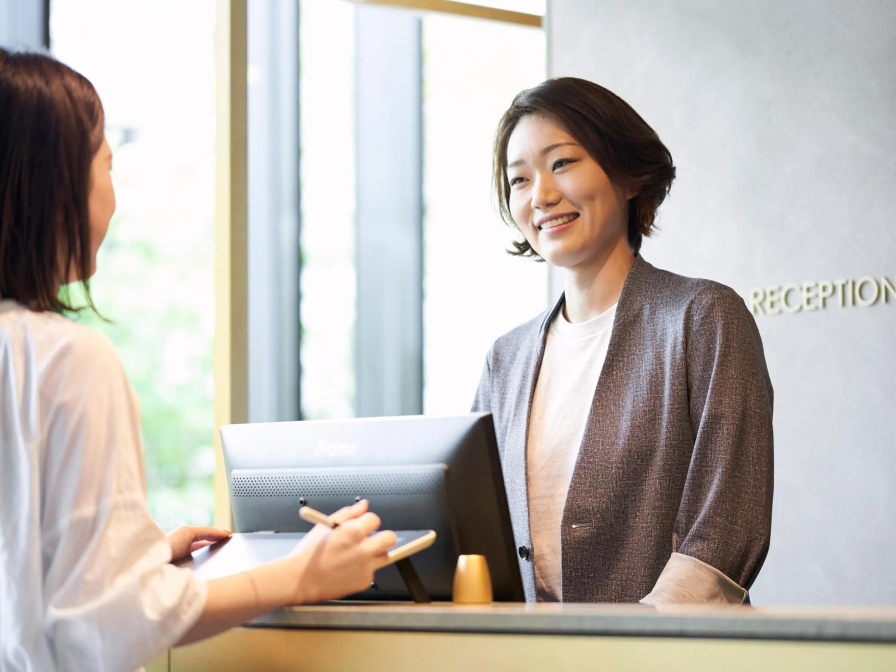 Lobby or reception in CROSS Life Hakata Tenjin