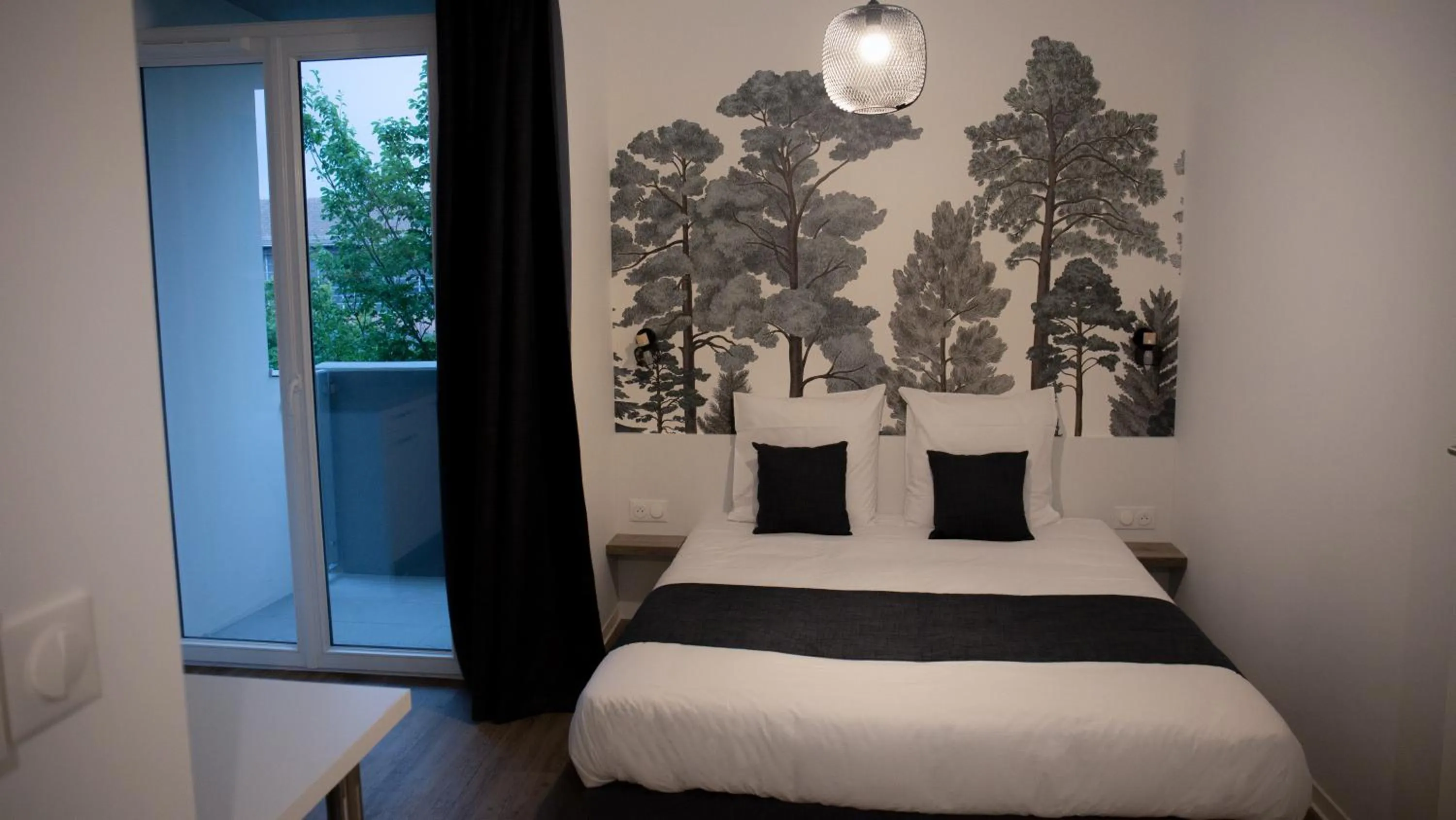 Bed in Lagrange Apart Hôtel Mulhouse Saint Sauveur