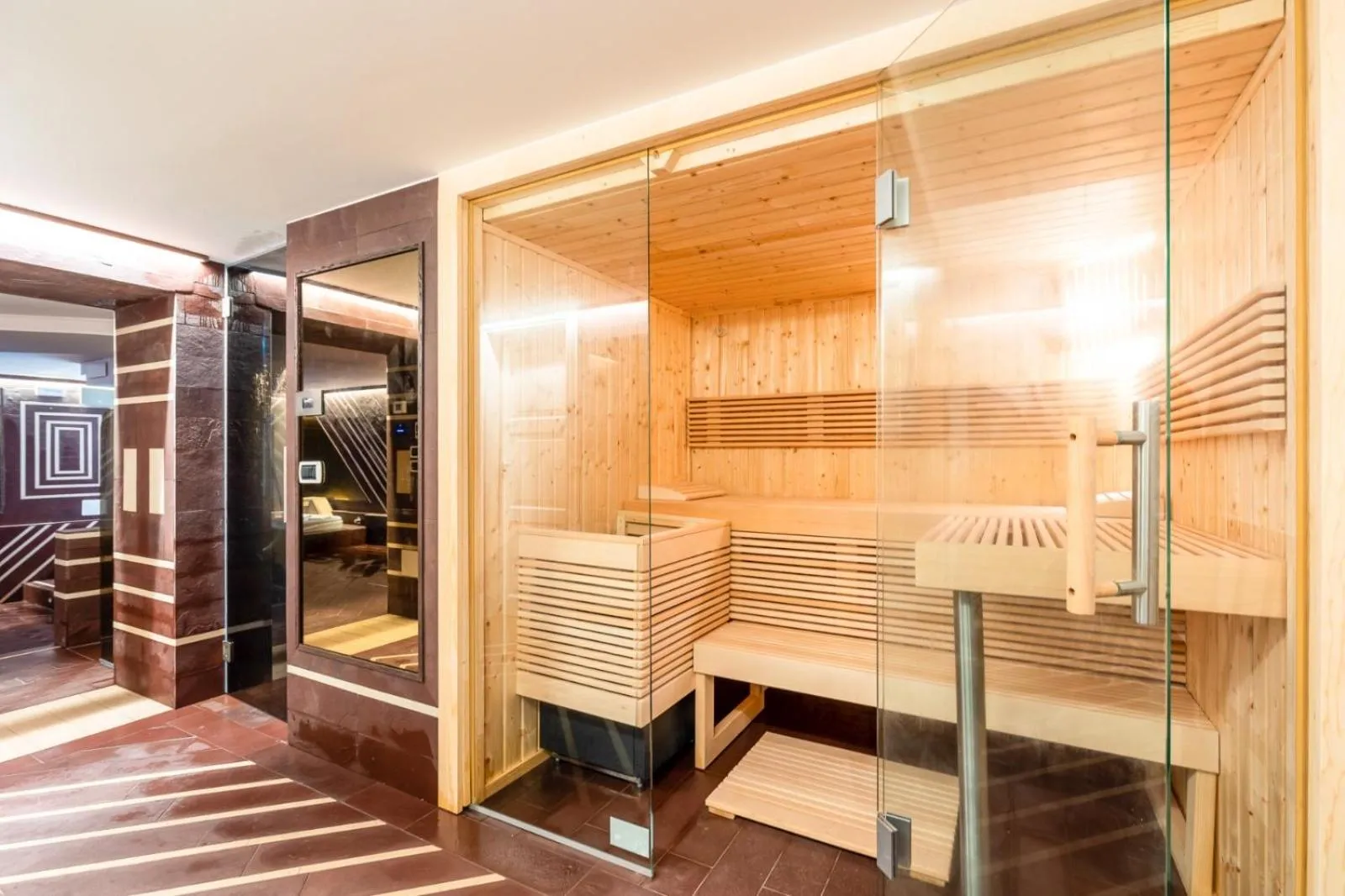 Sauna in Villa Mancuso De Gaetani & SPA
