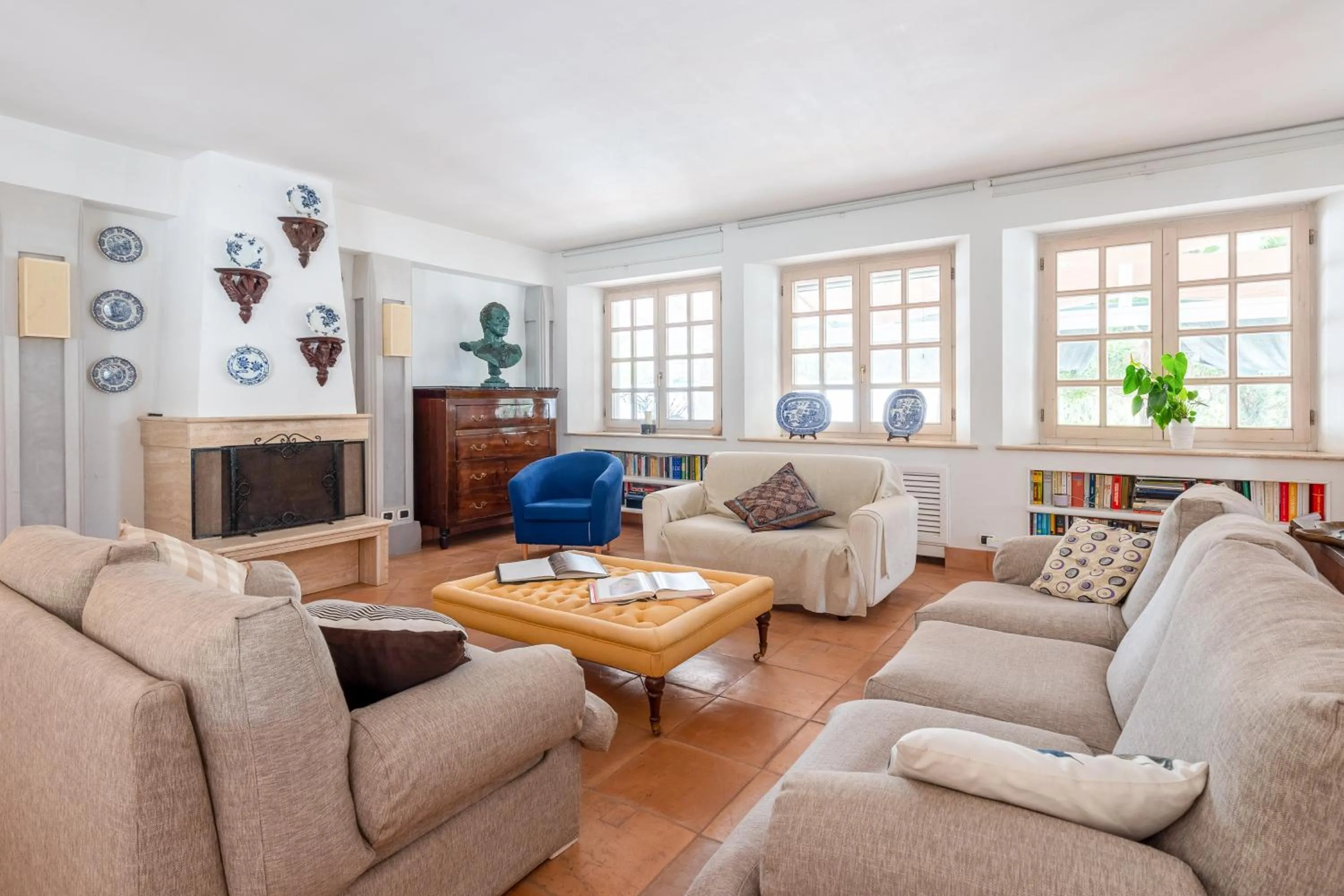 Living room in Villa Mancuso De Gaetani & SPA