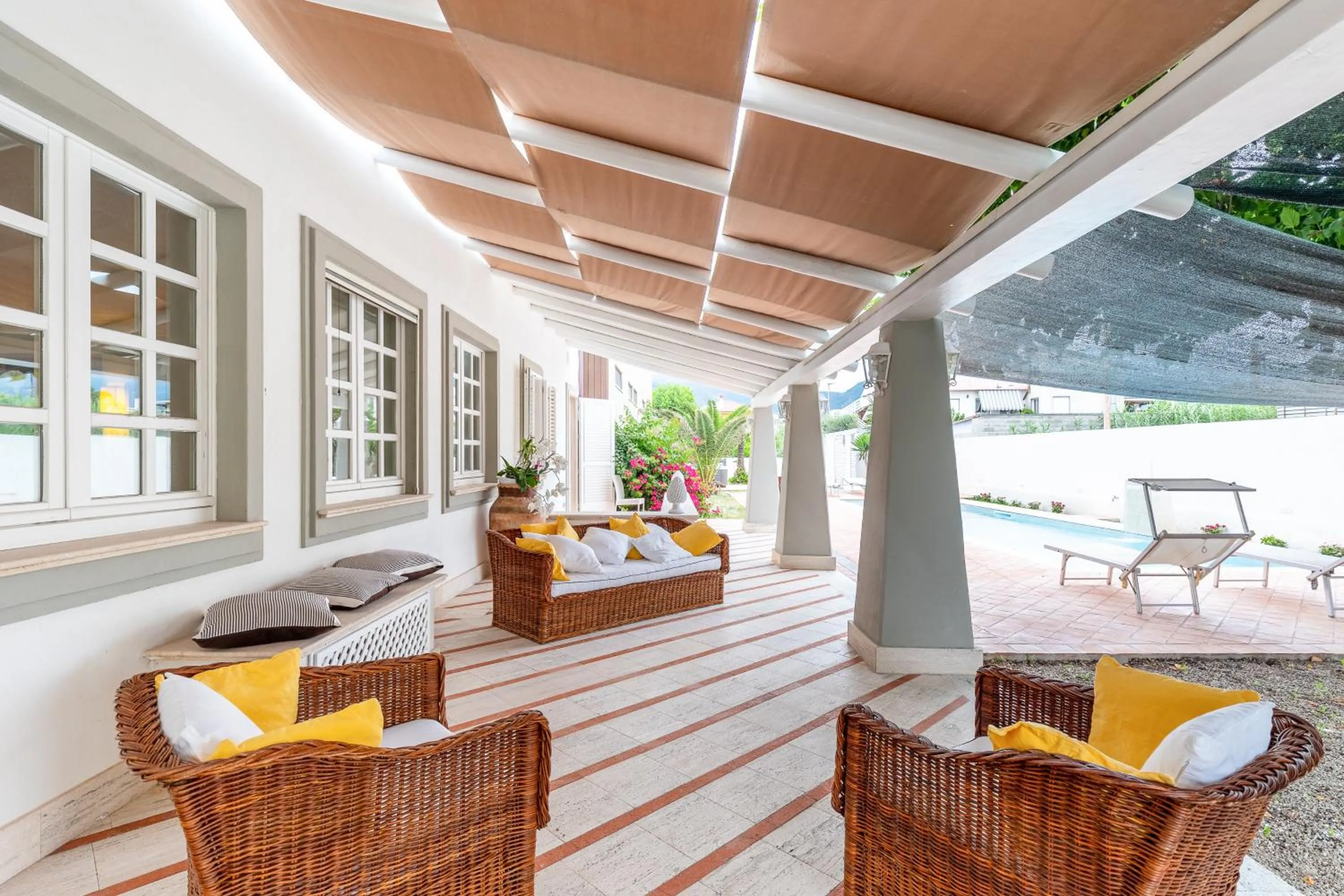 Patio in Villa Mancuso De Gaetani & SPA