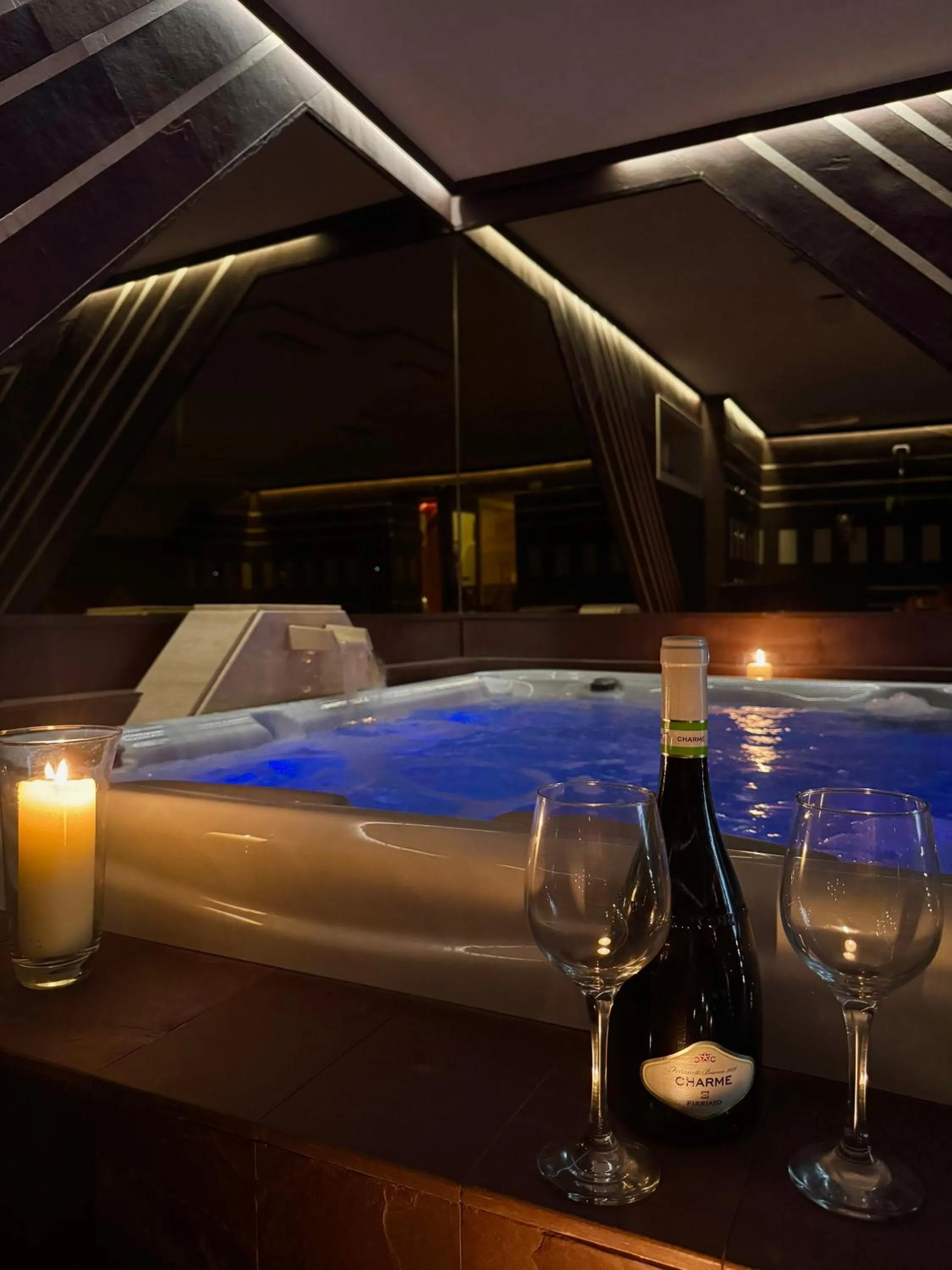 Hot Tub in Villa Mancuso De Gaetani & SPA