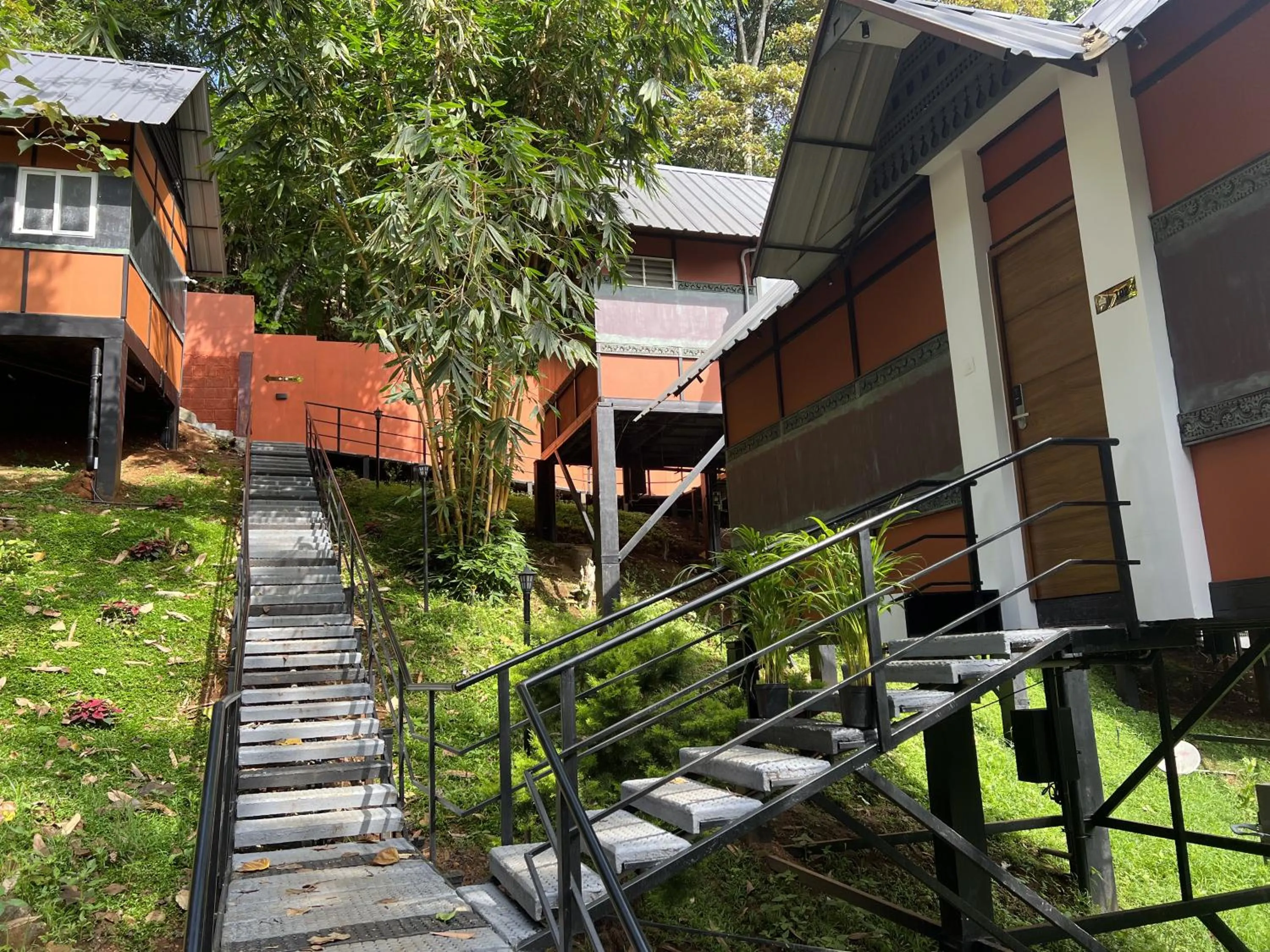 Inner courtyard view in Santhi Hill View Resort