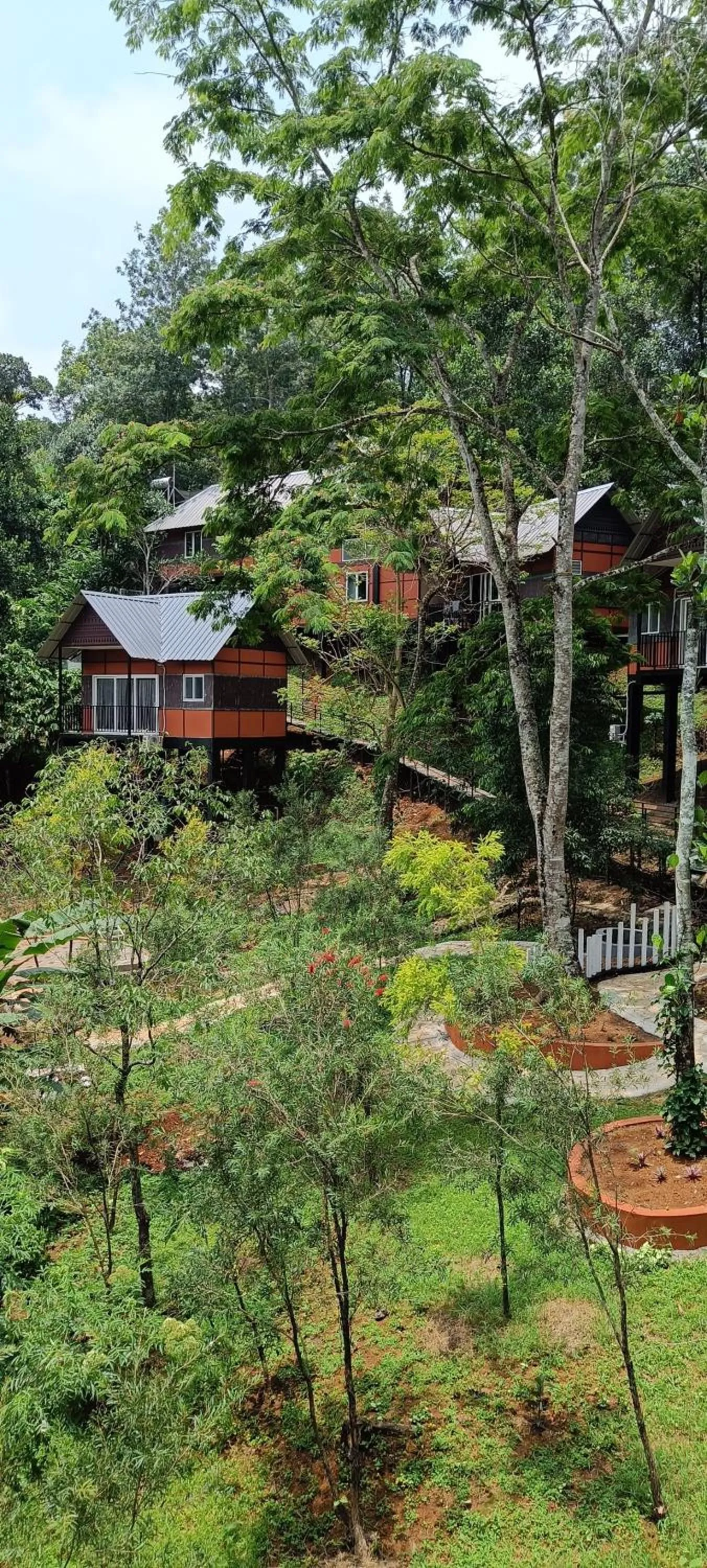 Garden view in Santhi Hill View Resort