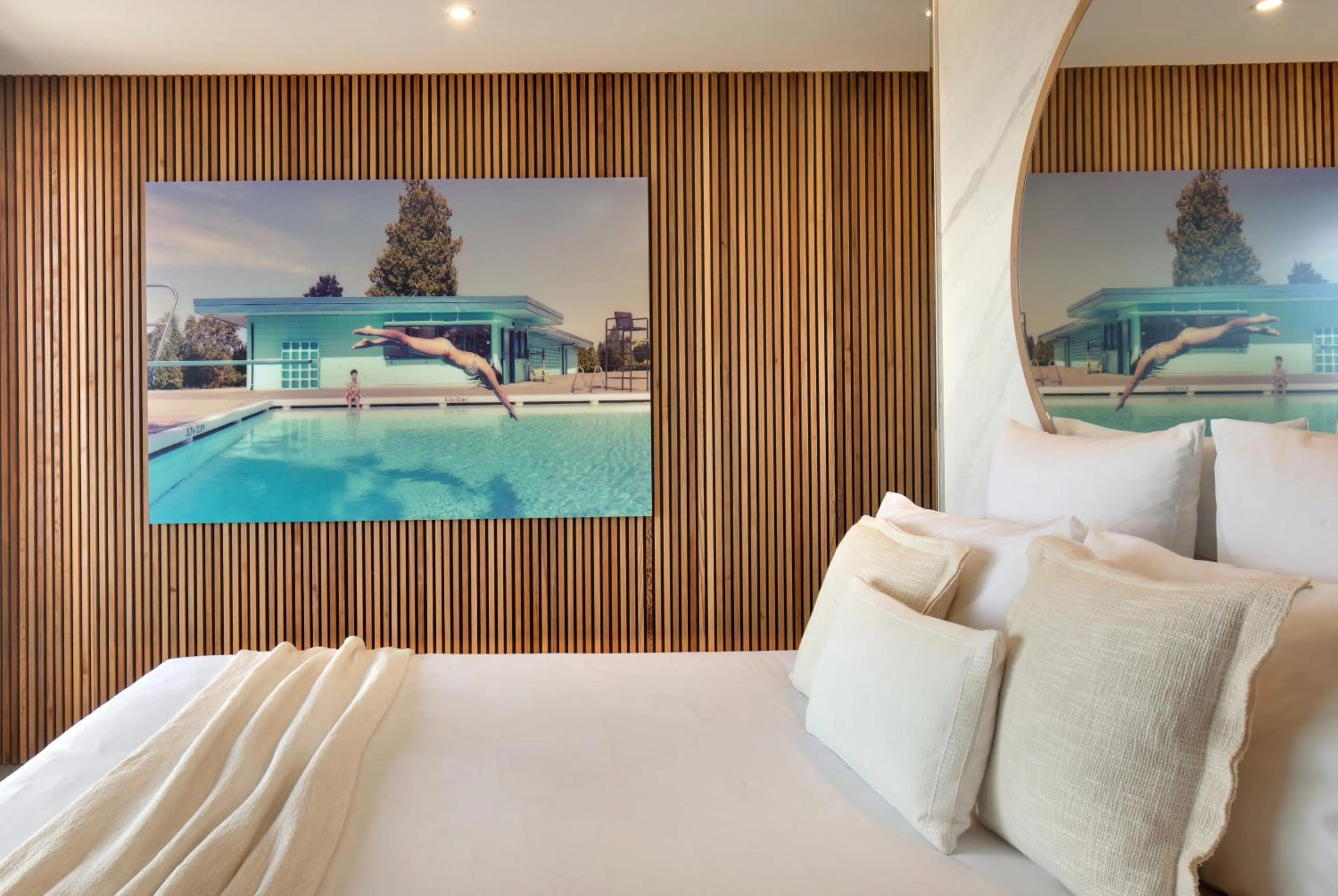 Bed in Villa Miramar Frontignan