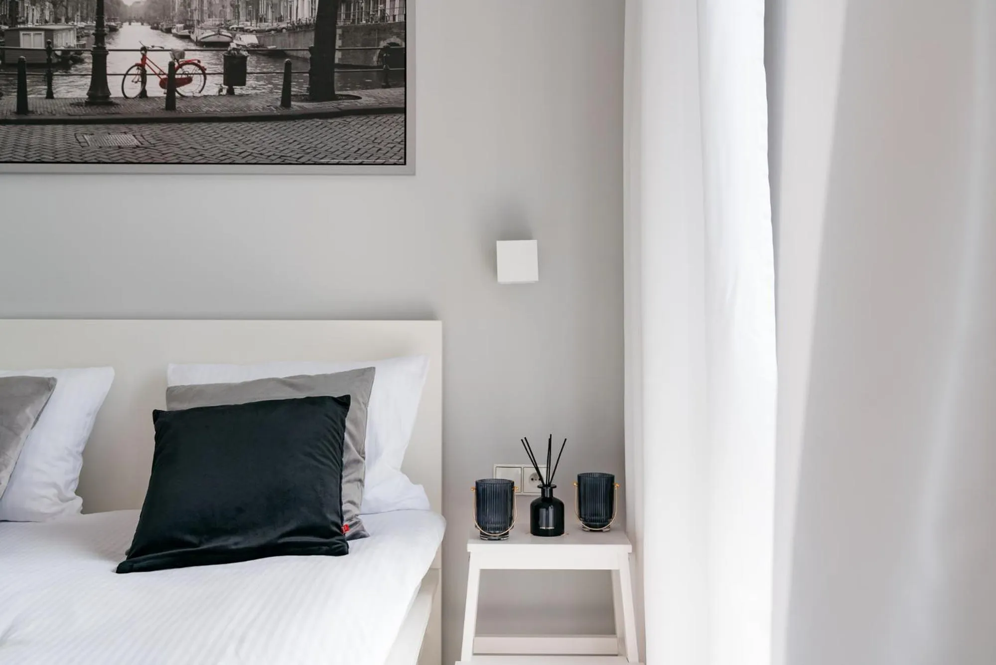 Bedroom, Bed in Bright Apartments - LoftAffair