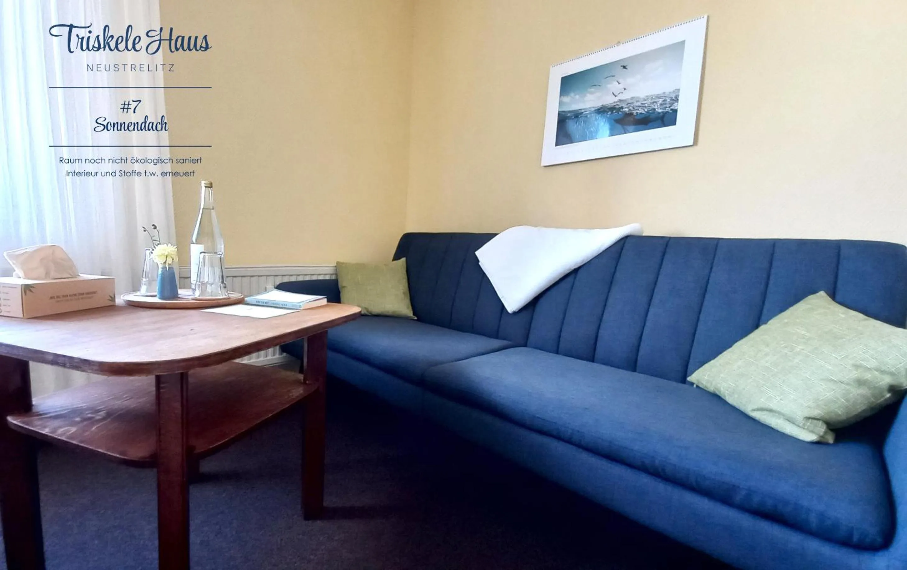 Seating area in Triskele Haus - Ökologisches Gästehaus der Heilstätte Strelitz