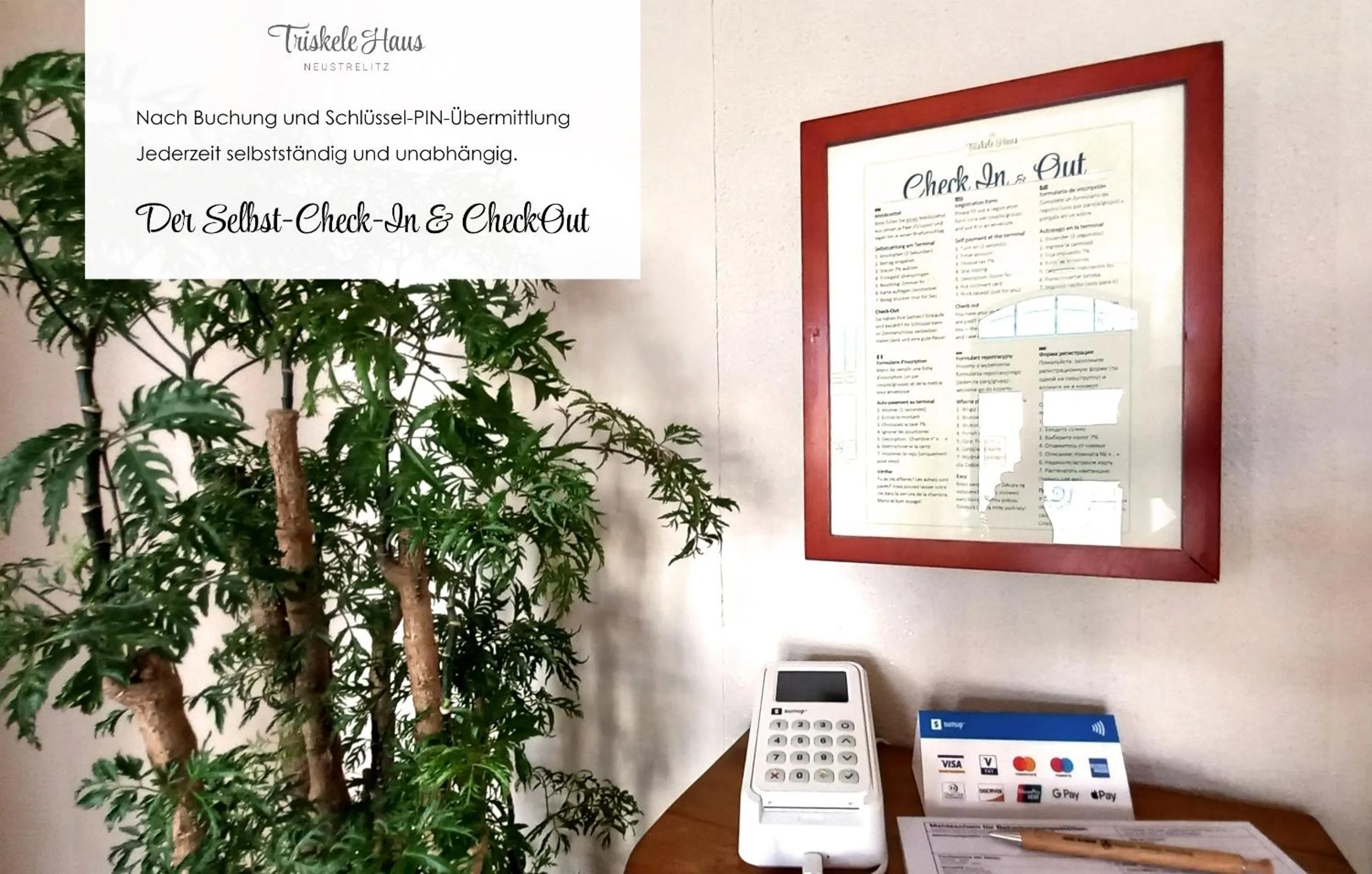 Lobby or reception in Triskele Haus - Ökologisches Gästehaus der Heilstätte Strelitz