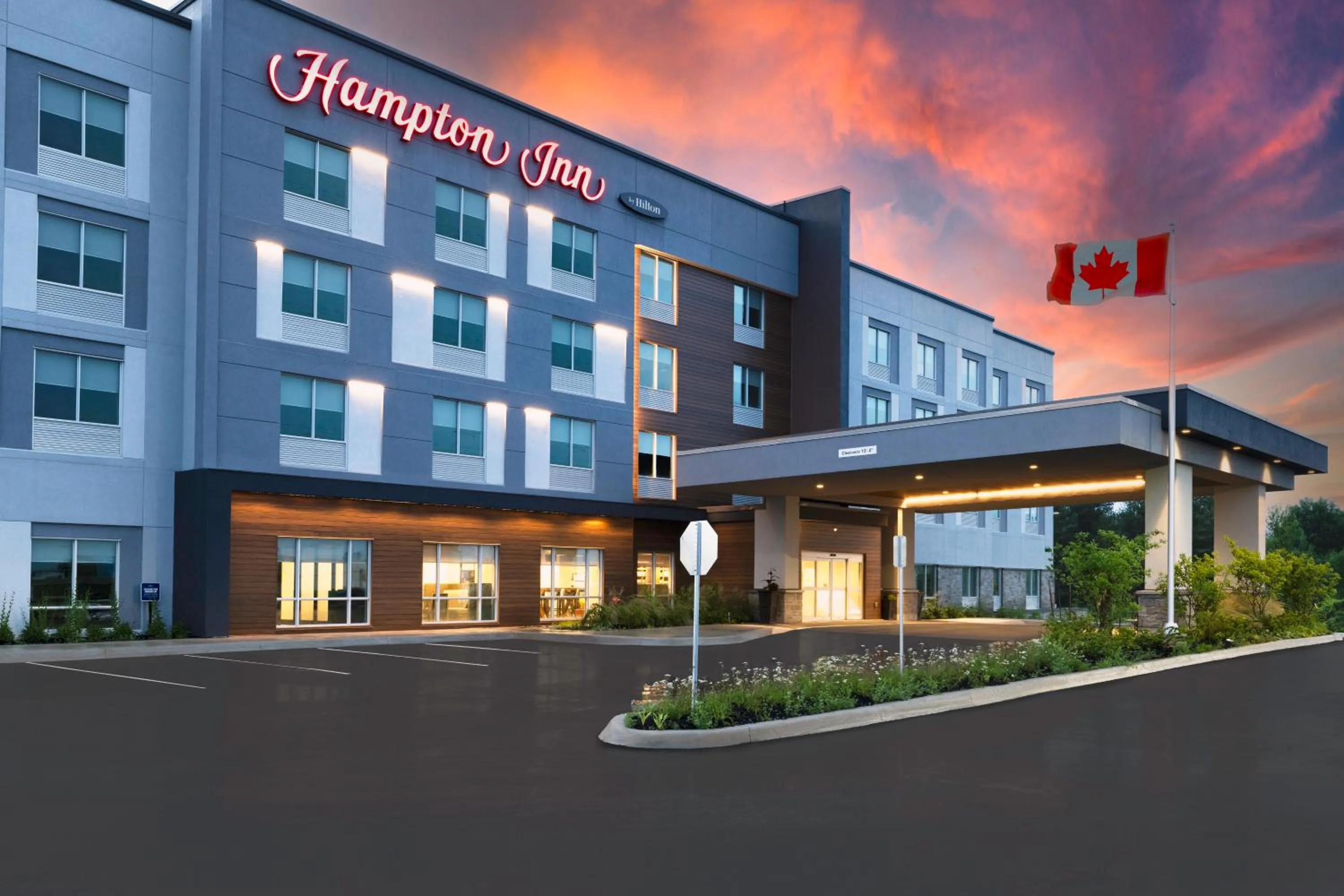 Property building in Hampton Inn Midland, On