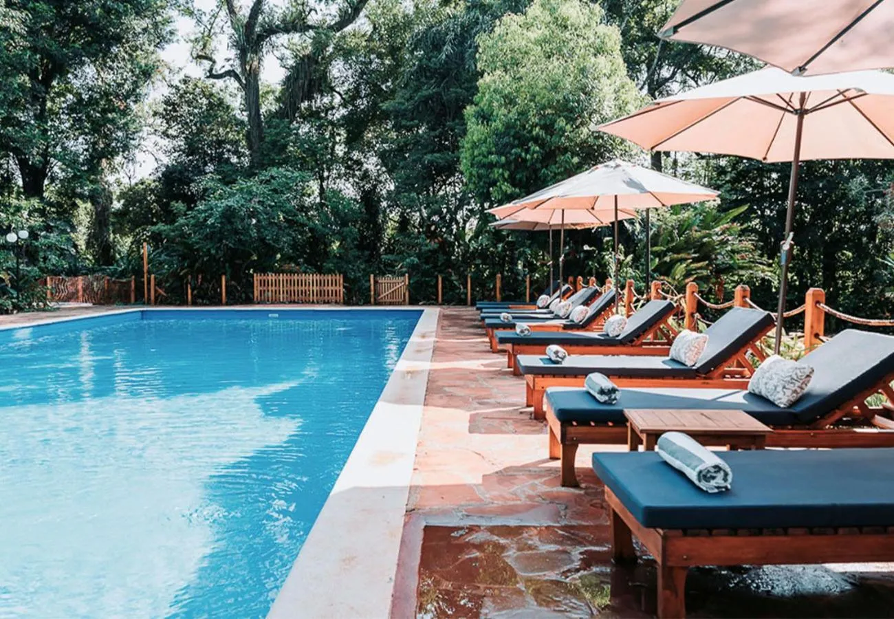 Pool view in Overo Lodge & Selva