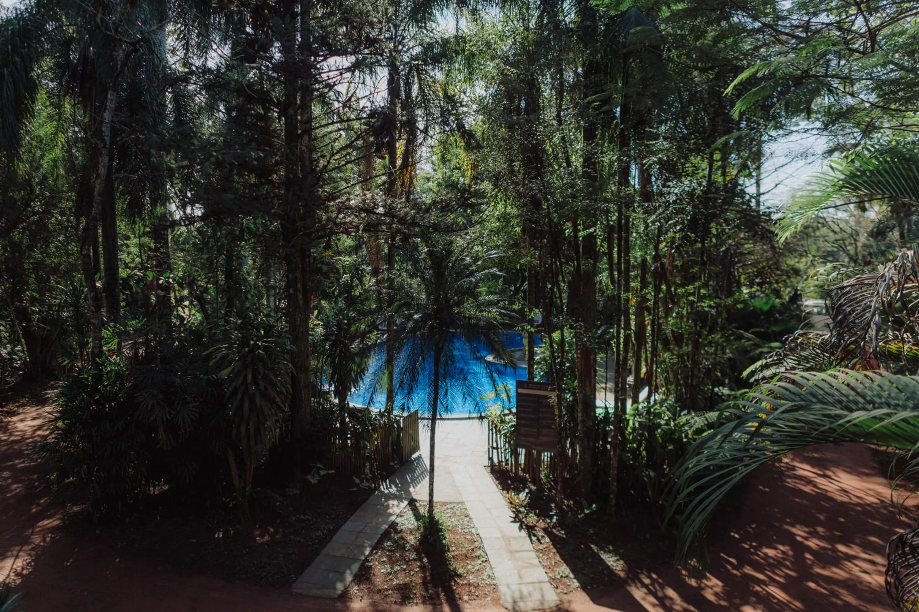 Pool view in Overo Lodge & Selva