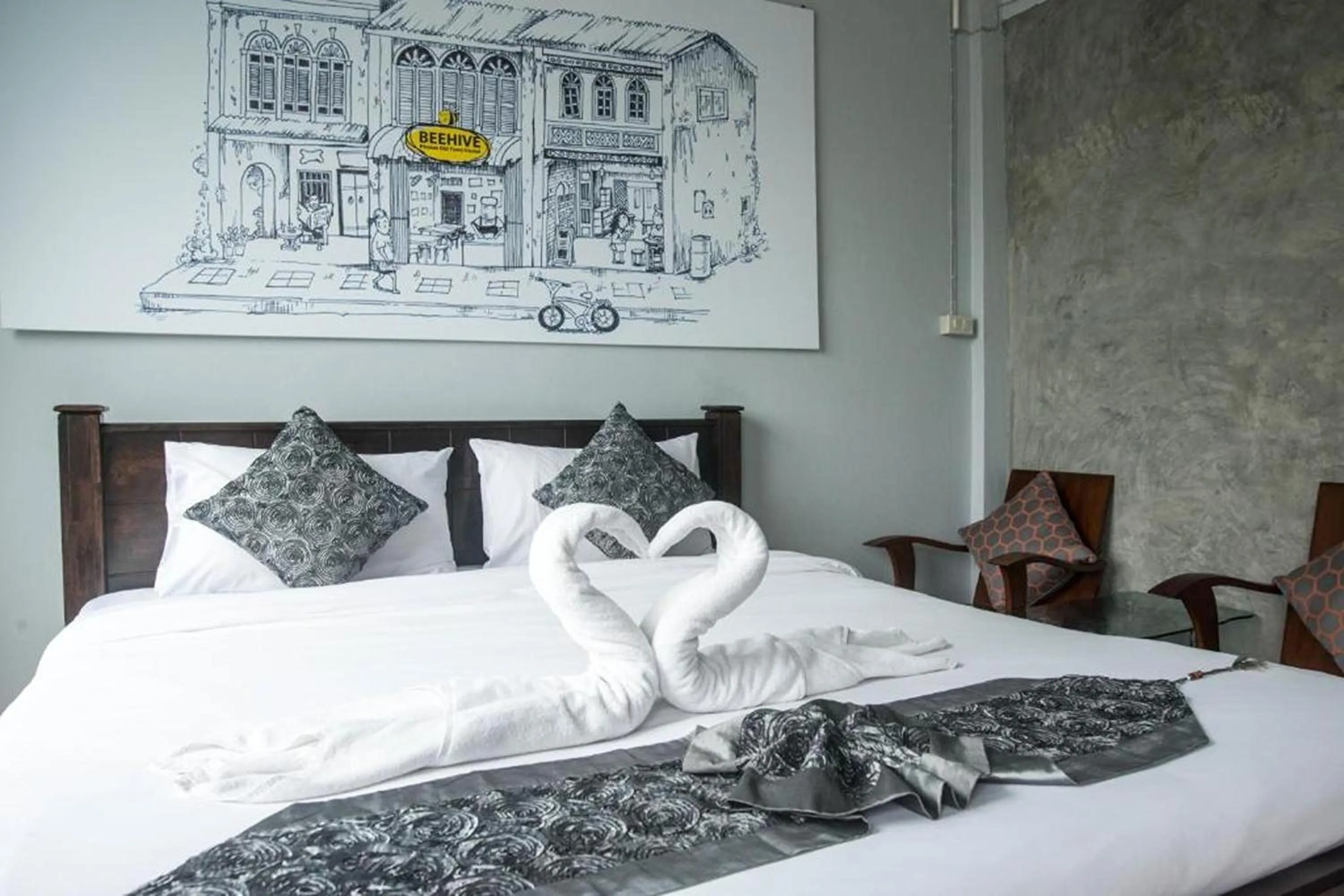 Photo of the whole room, Bed in Beehive Phuket Old Town Hostel