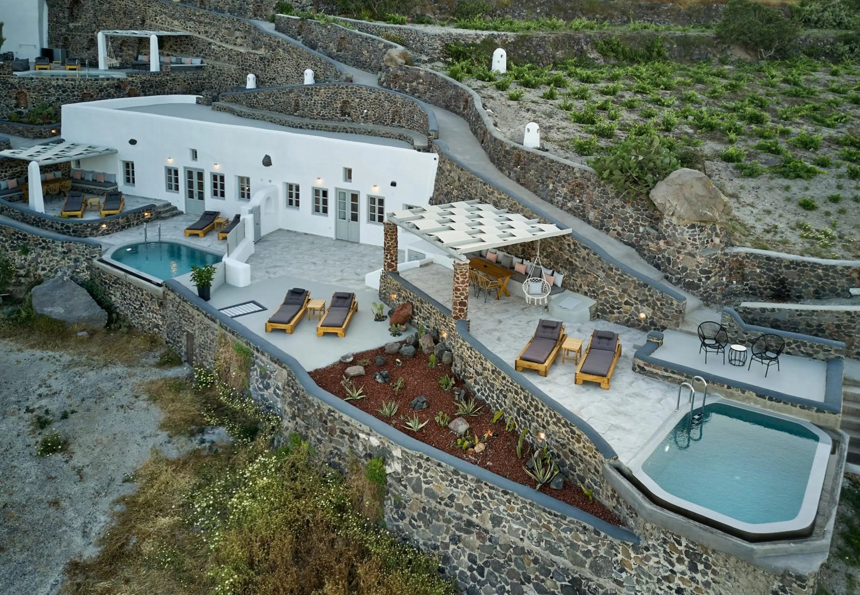 Bird's eye view in El Verano Suites